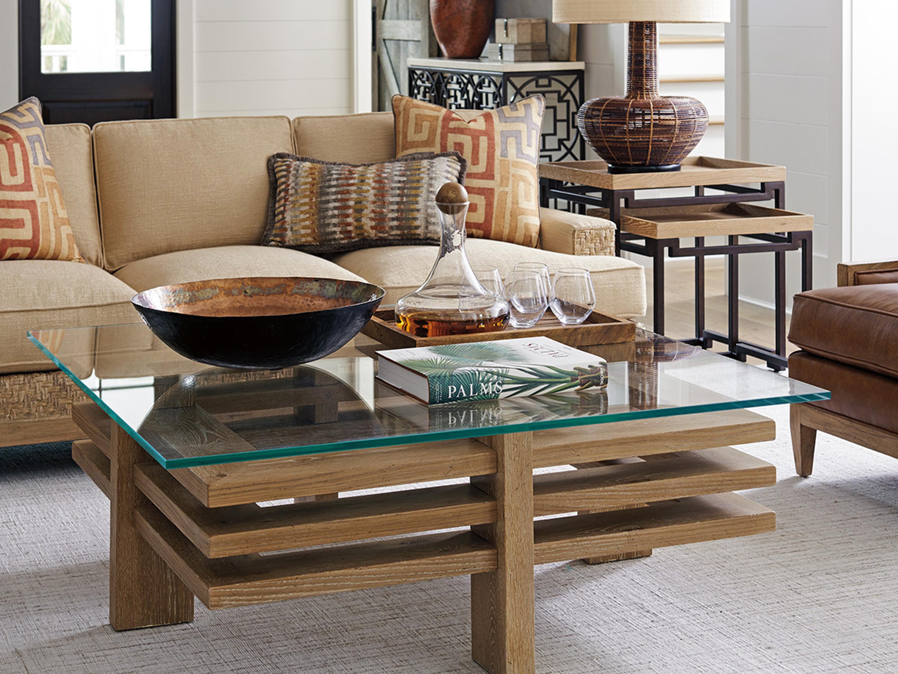 Tommy Bahama Los Altos Calcutta Square Coffee Table