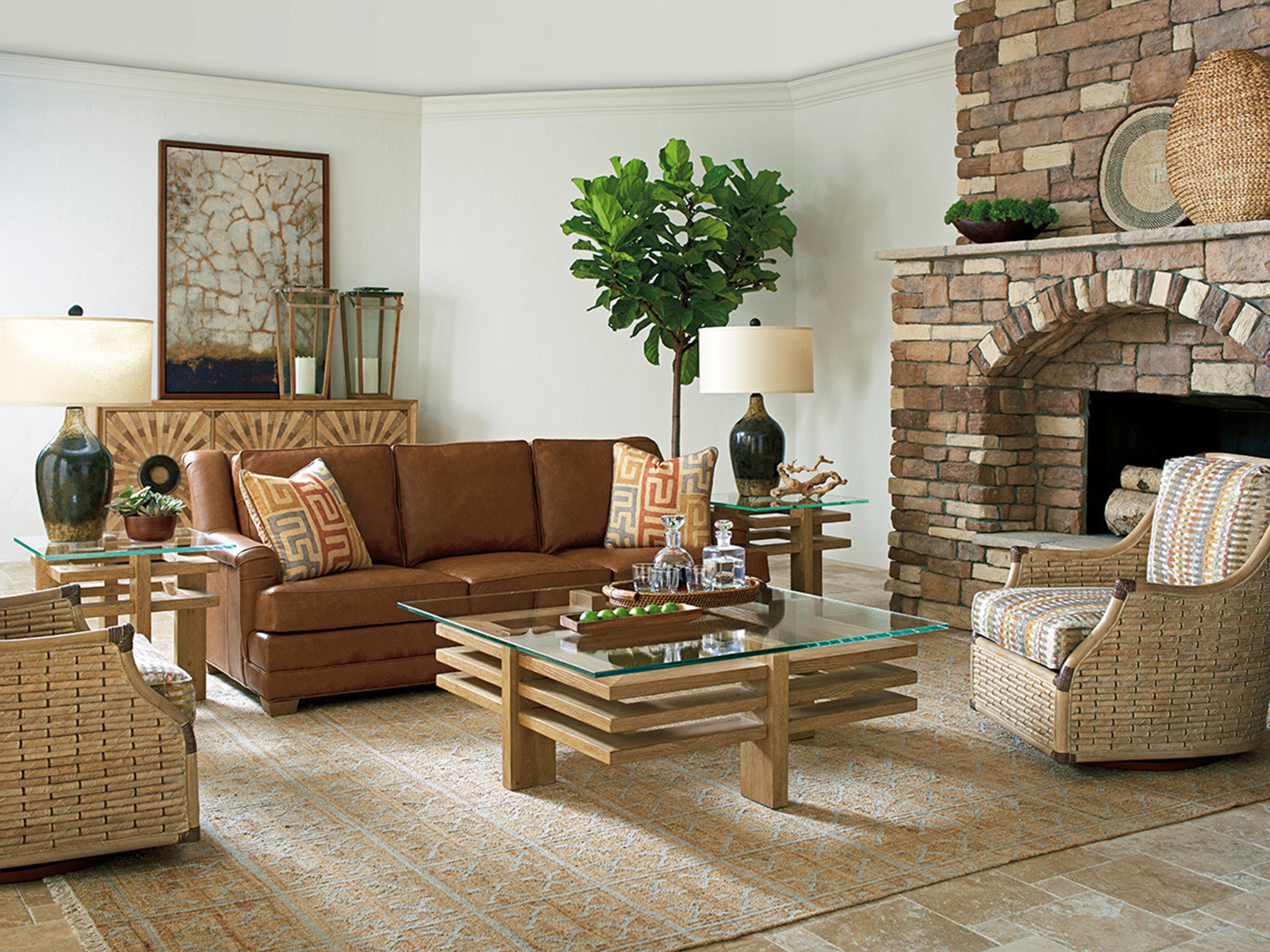 Tommy Bahama Los Altos Calcutta Square Coffee Table