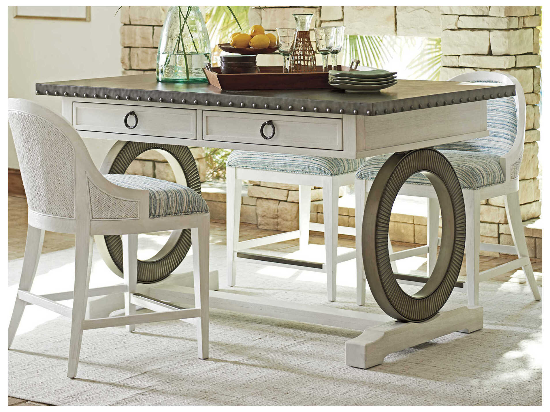 Tommy Bahama Ocean Breeze Sawgrass Rectangular Counter Table