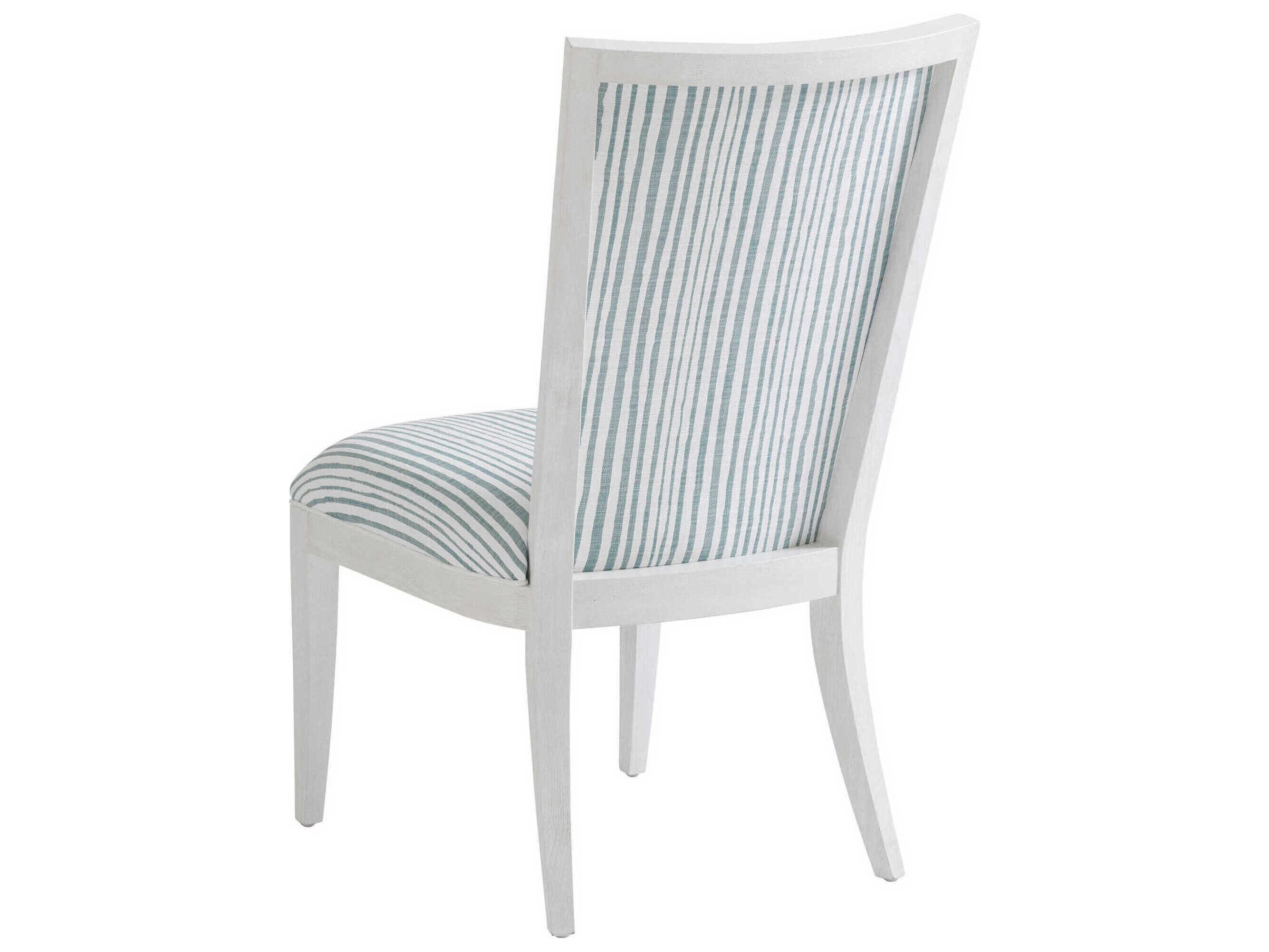 Tommy Bahama Ocean Breeze White Upholstered Sea Winds Side Dining Chair