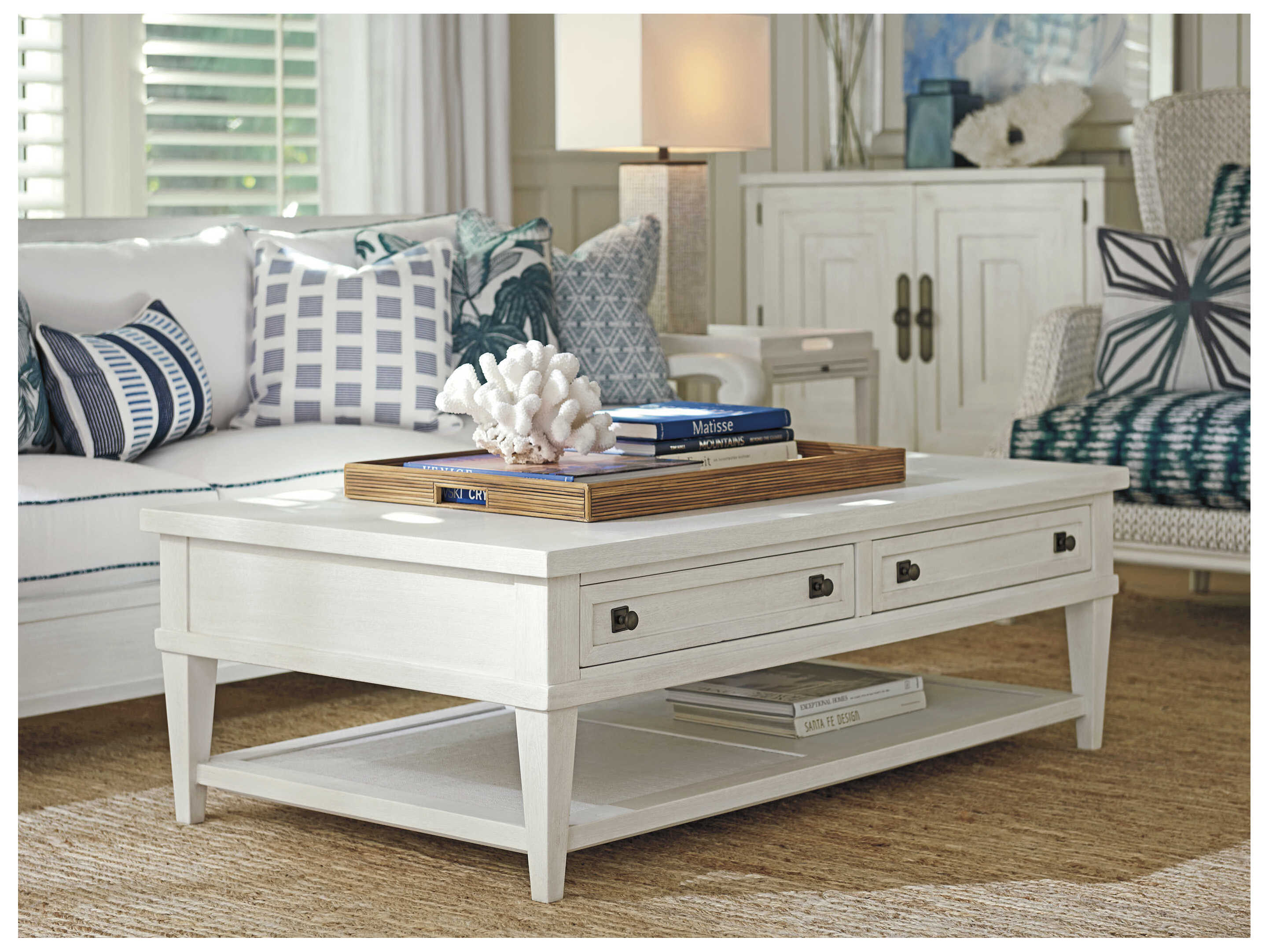 Tommy Bahama Ocean Breeze Palm Coast Rectangular Coffee Table