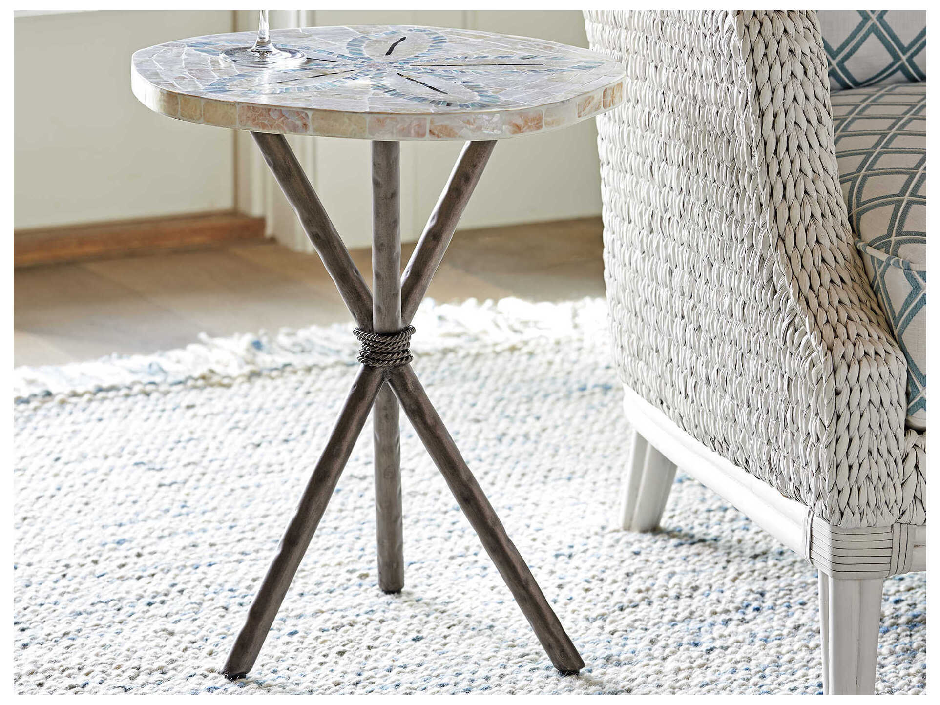 Tommy Bahama Ocean Breeze Sand Dollar End Table