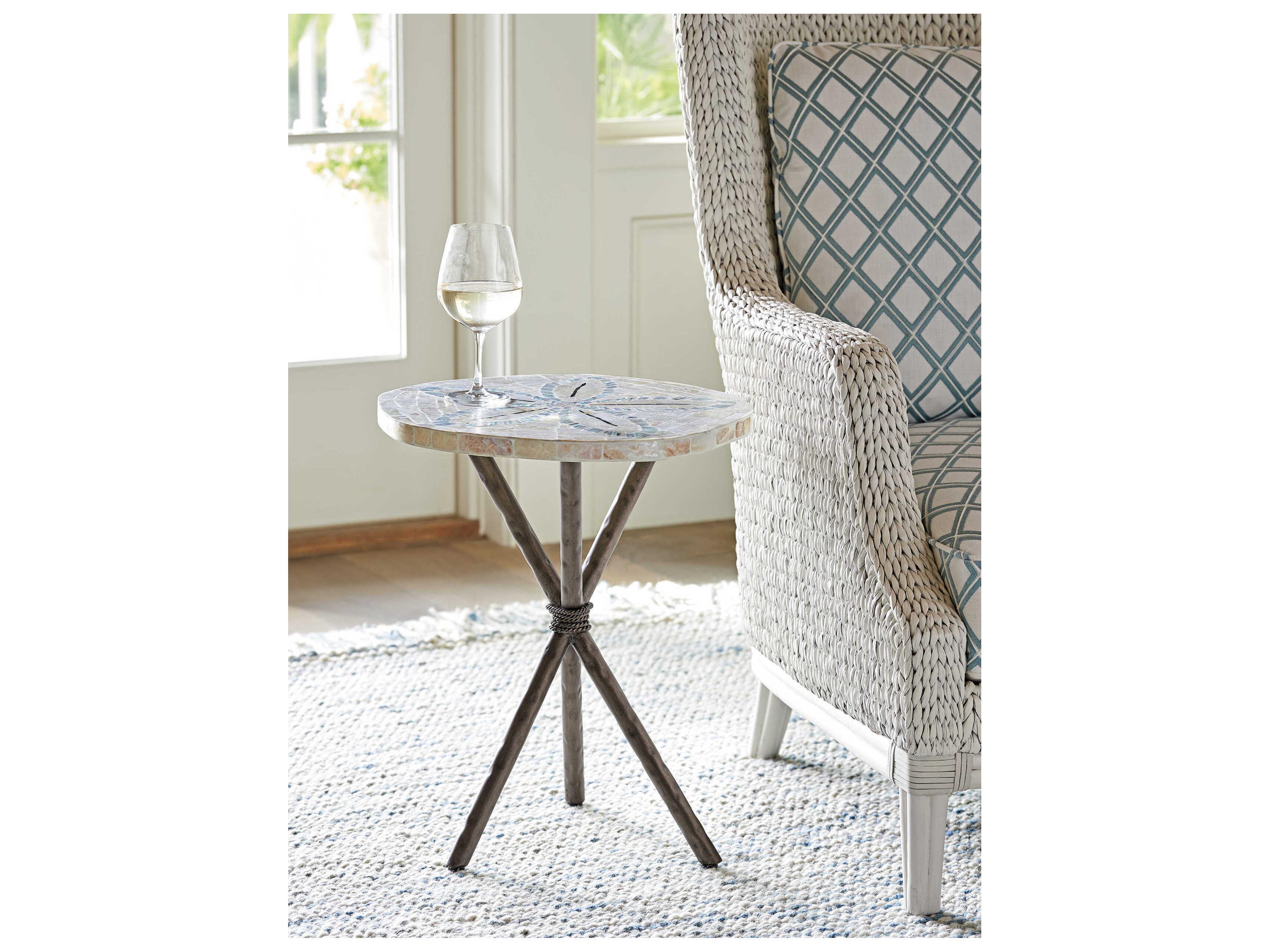 Tommy Bahama Ocean Breeze Sand Dollar End Table