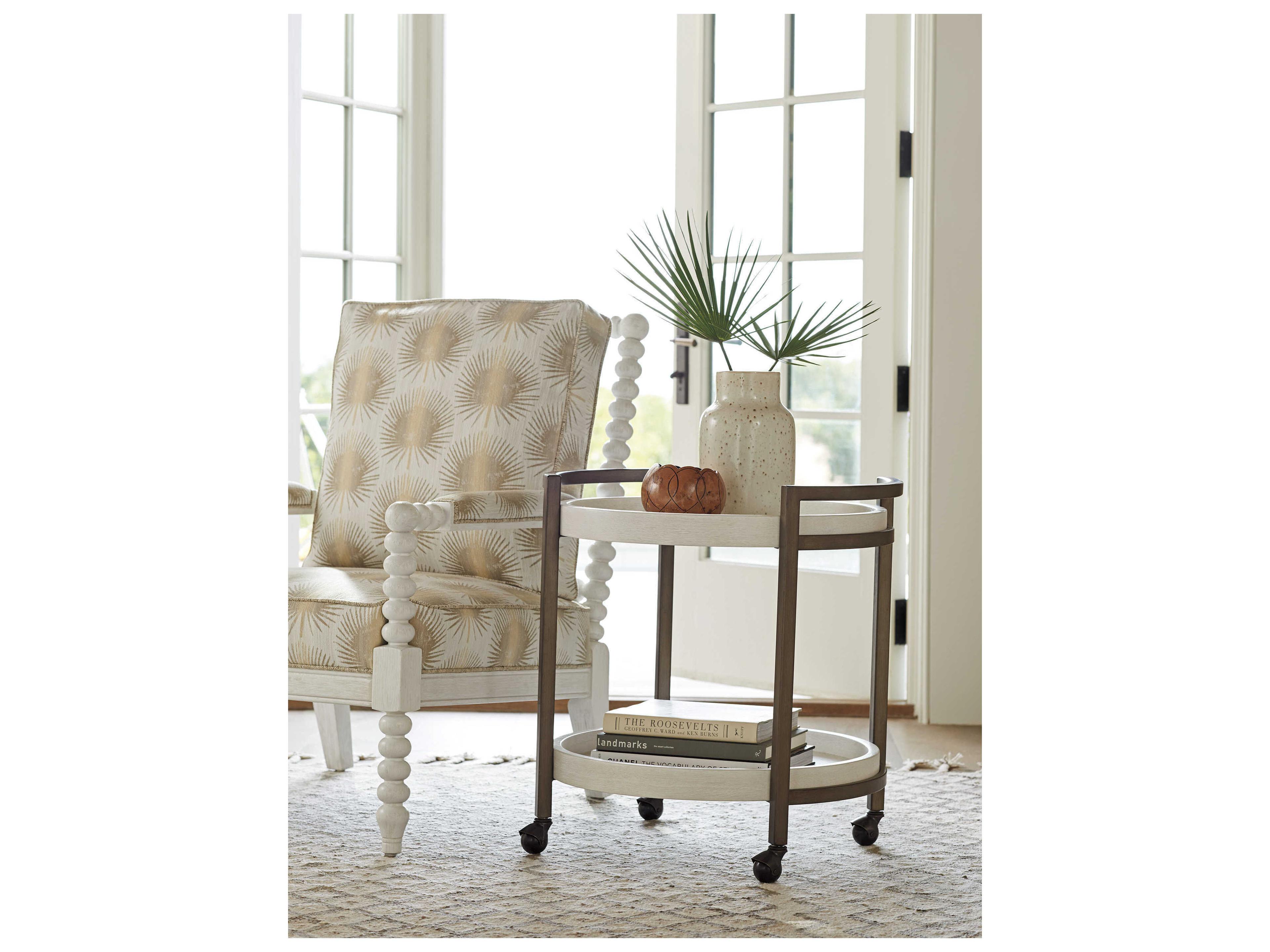 Tommy Bahama Ocean Breeze Osprey Cart End Table