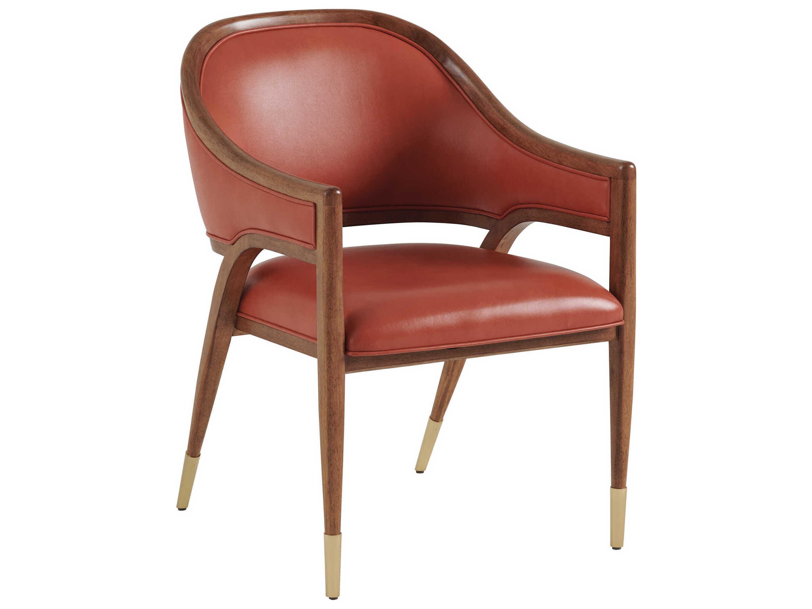 Tommy Bahama Palm Desert Jameson Leather Dining Arm Chair