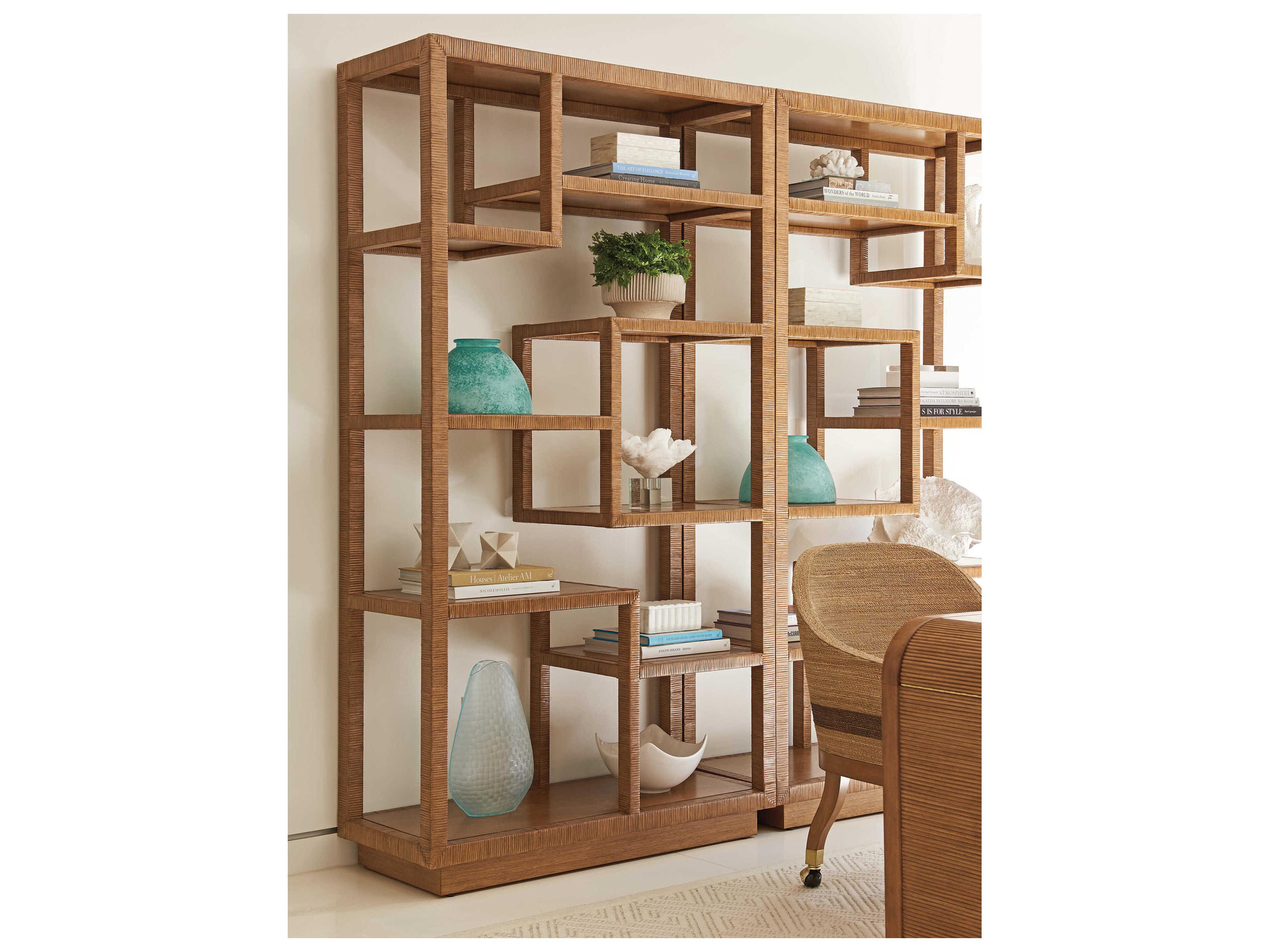 Tommy Bahama Palm Desert Bryce Raffia Etagere