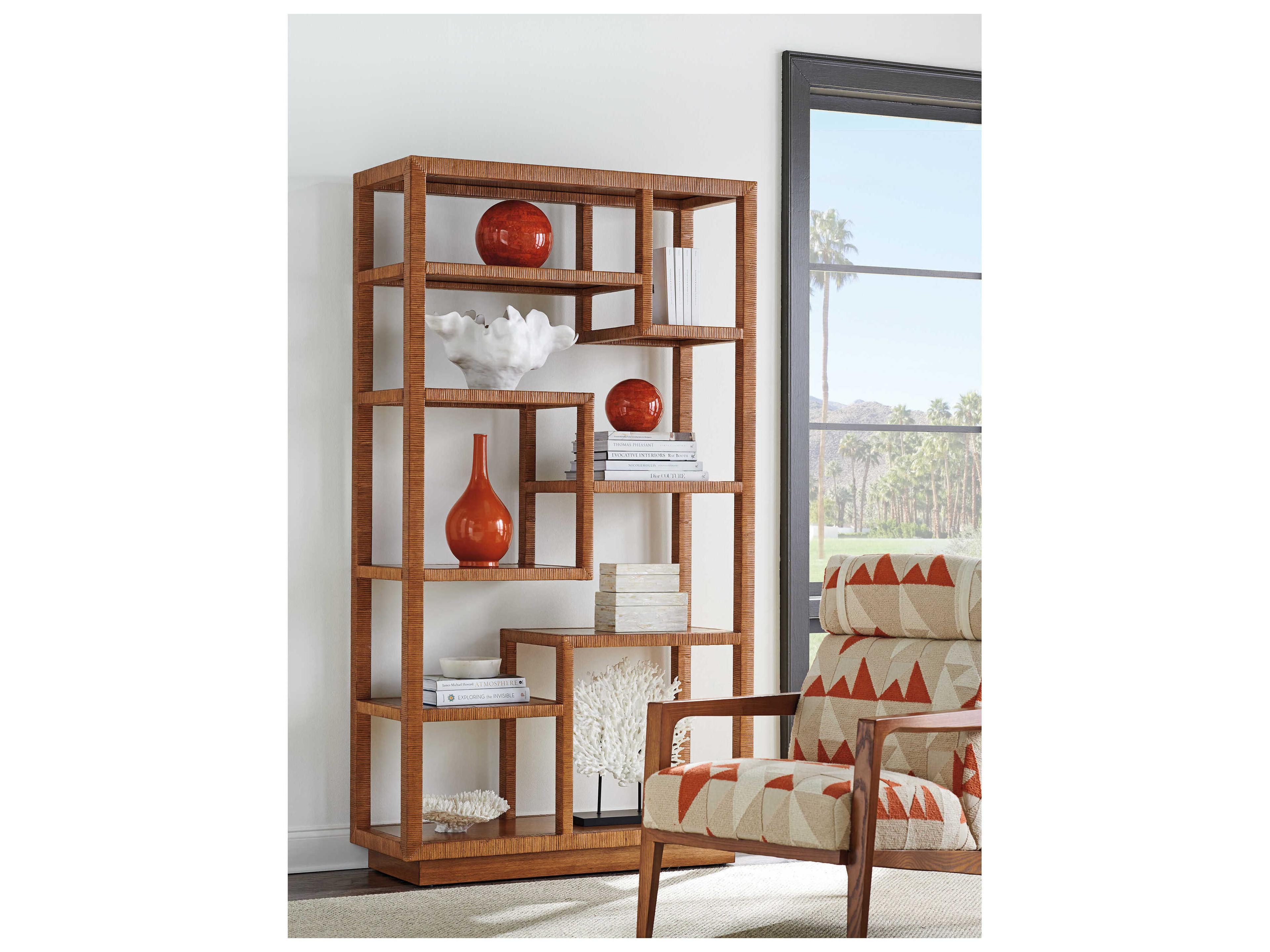 Tommy Bahama Palm Desert Bryce Raffia Etagere
