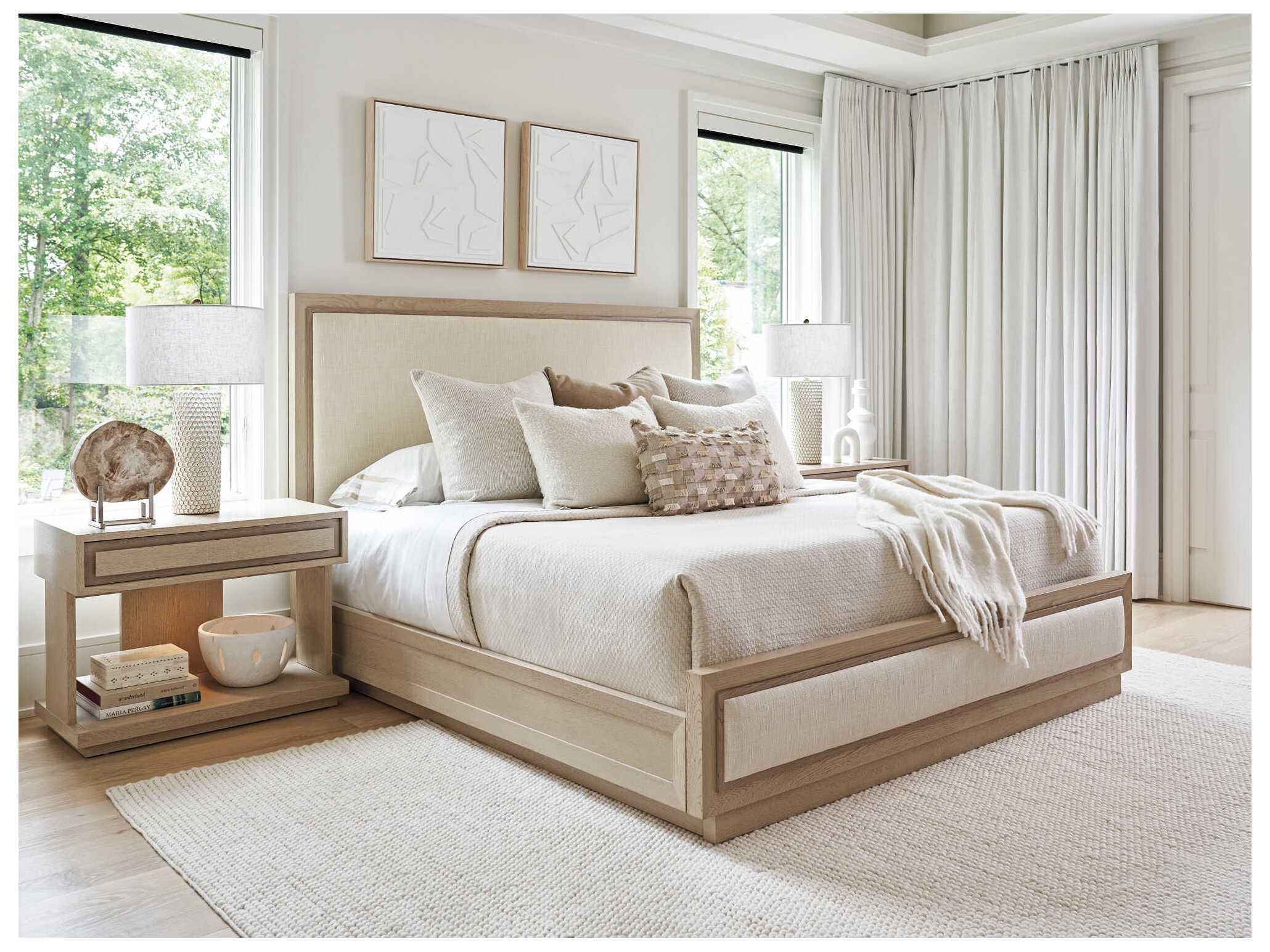 Tommy Bahama Sunset Key Grayson Upholstered California King Panel Bed