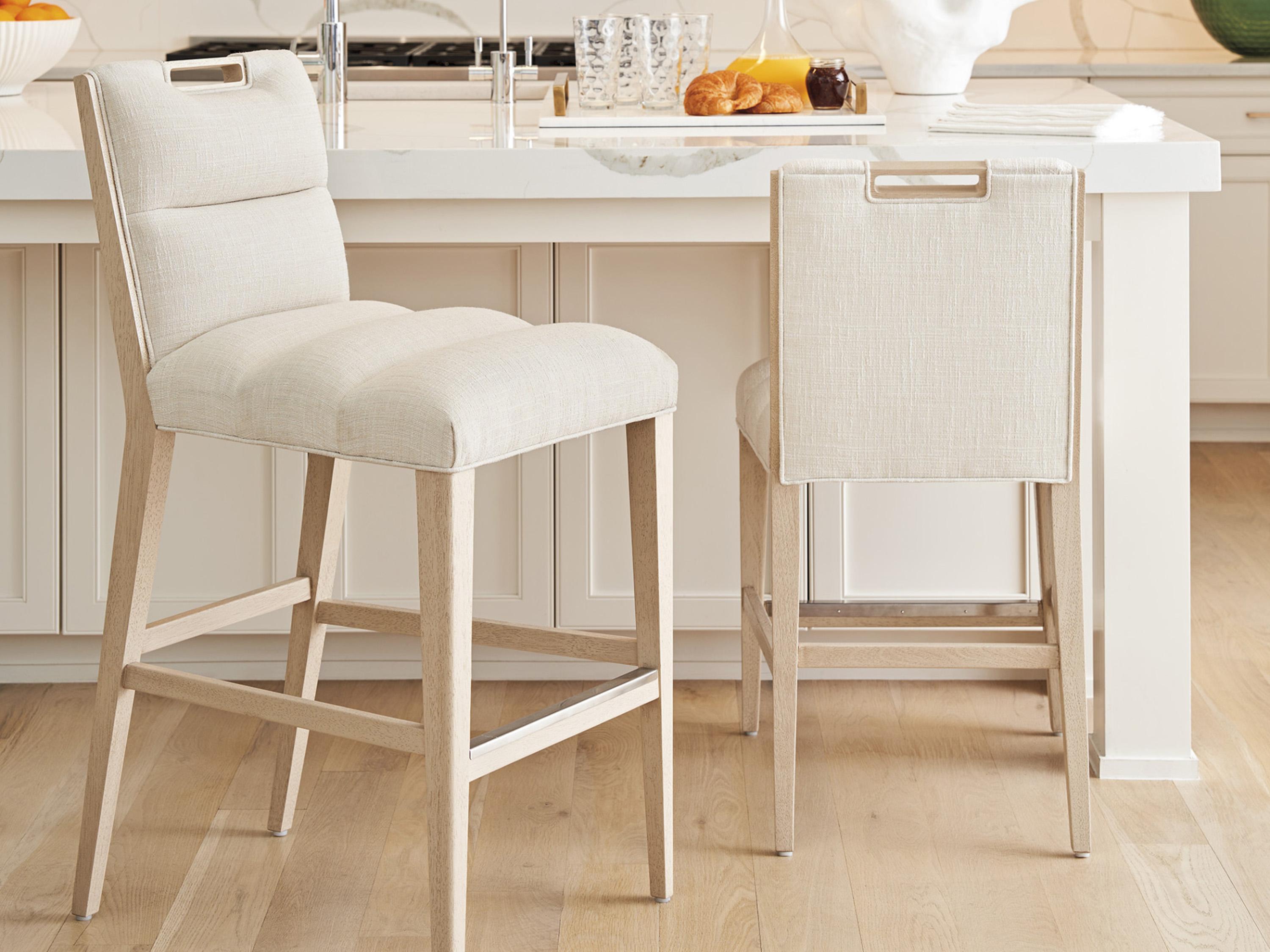 Tommy Bahama Sunset Key Greer Channeled Fabric Bar Stool