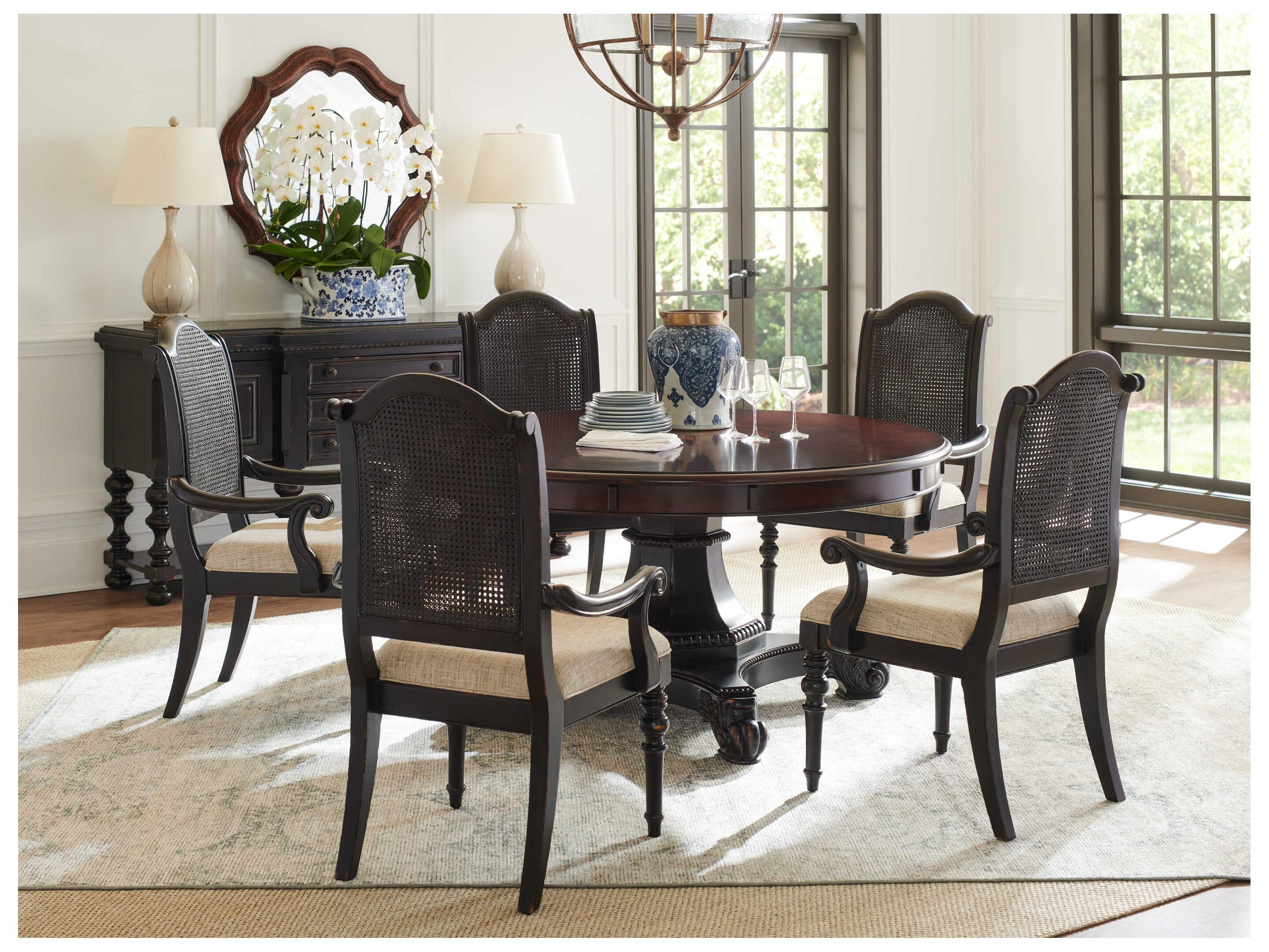 Tommy Bahama Kingstown Brown Upholstered Isla Verde Arm Dining Chair