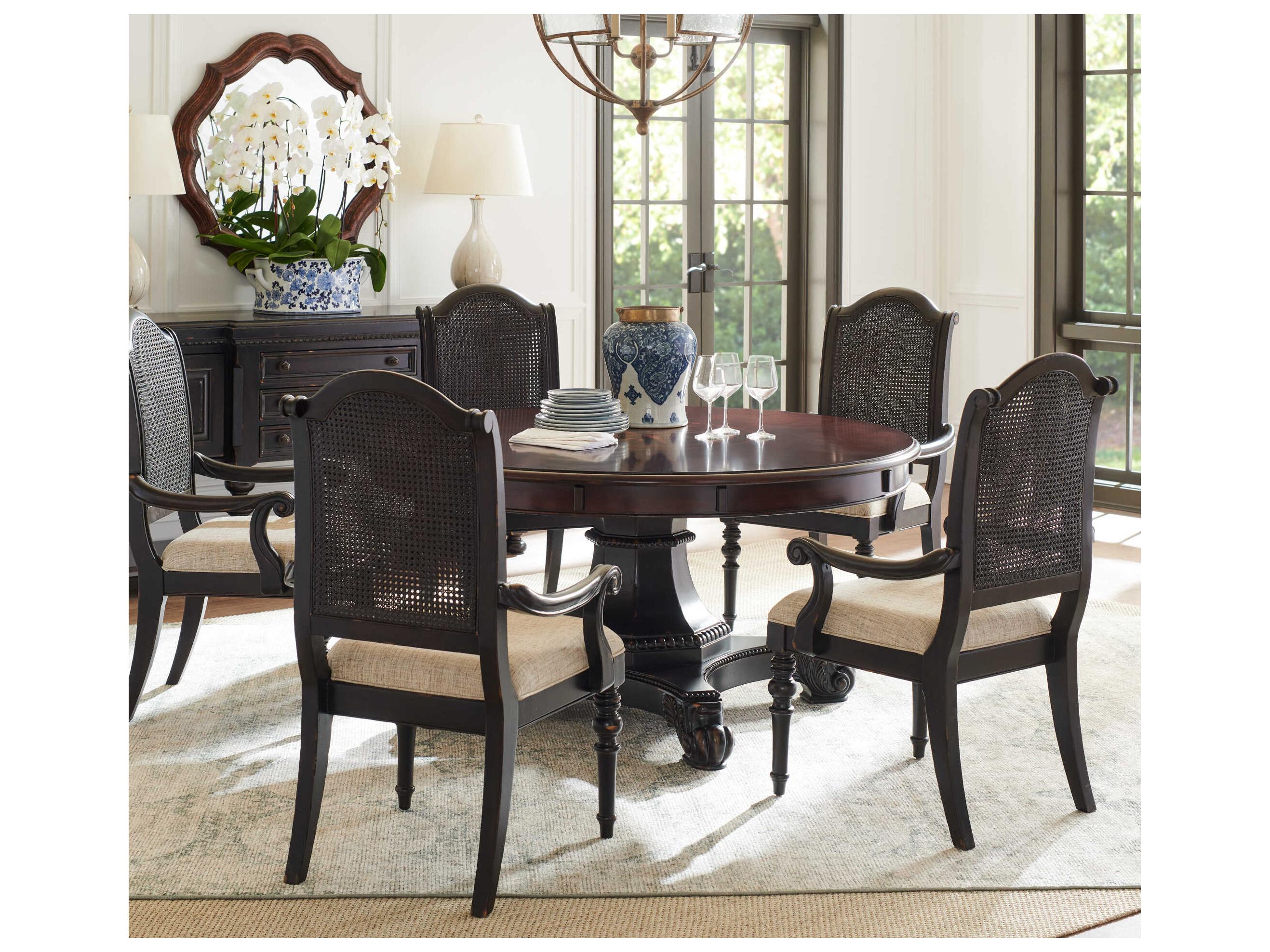 Tommy Bahama Kingstown Brown Upholstered Isla Verde Arm Dining Chair