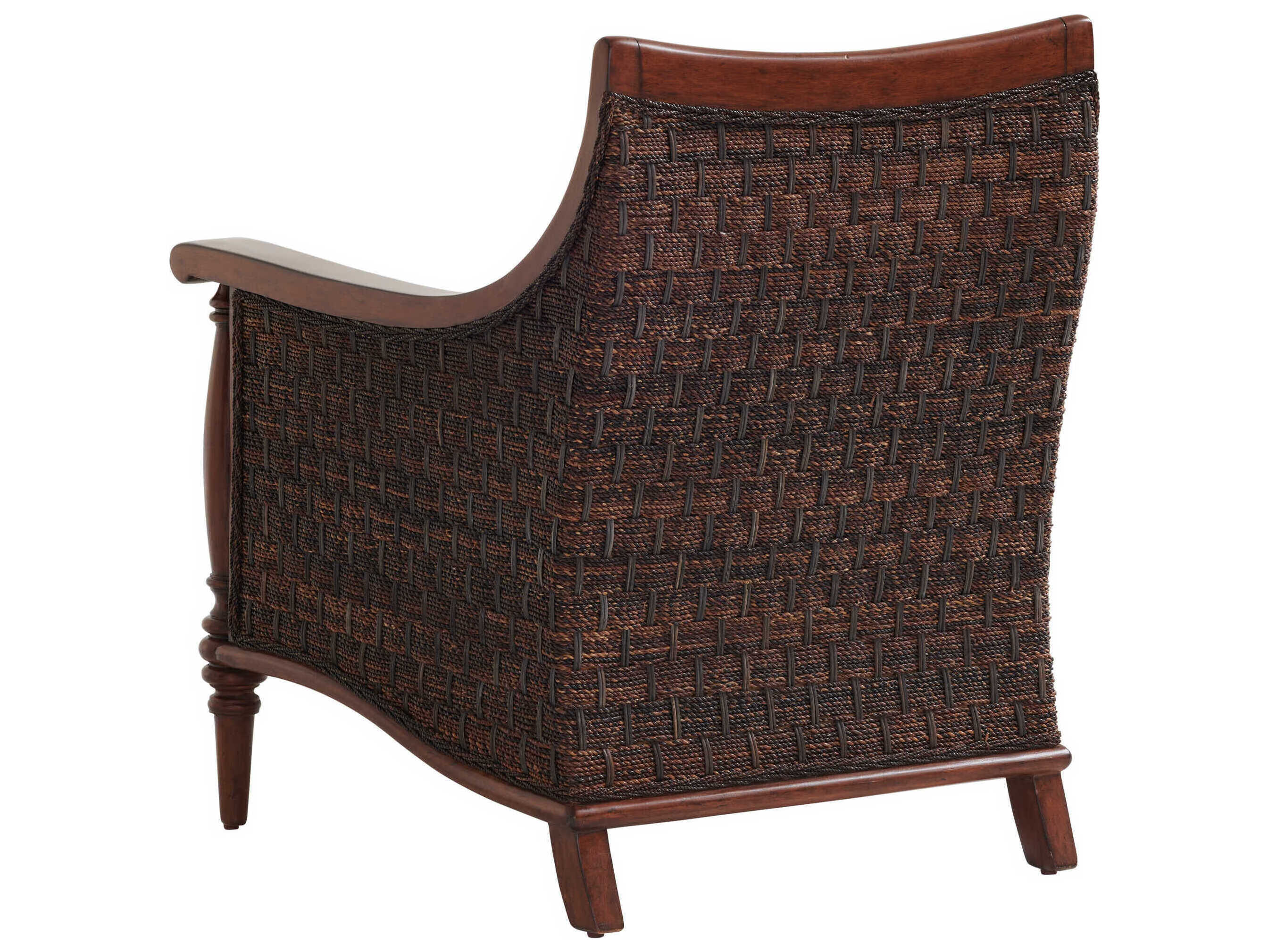 Tommy Bahama Island Estate Brown Fabric Agave Accent Chair