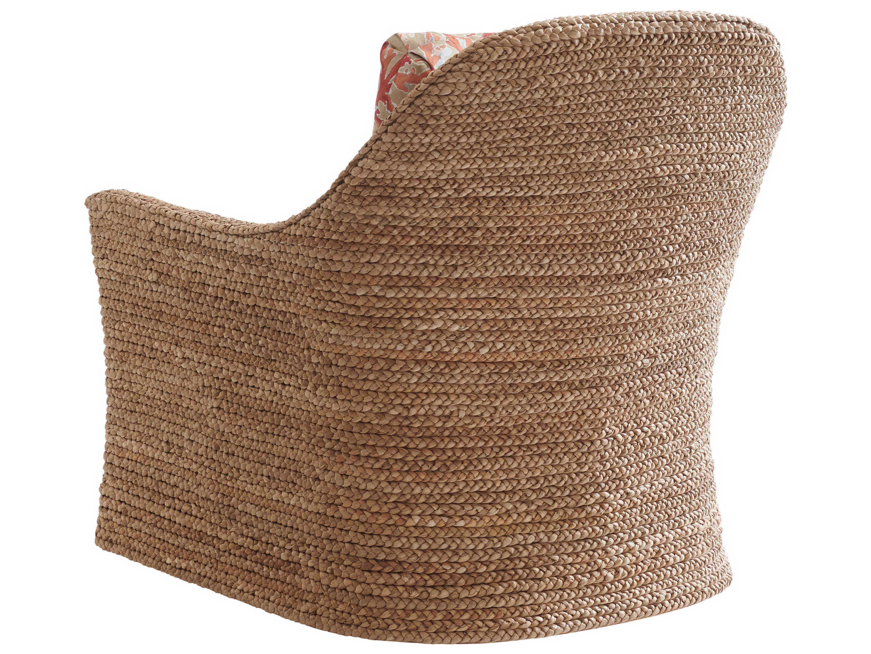 Tommy Bahama Palm Desert Swivel Brown Fabric Soren Accent Chair