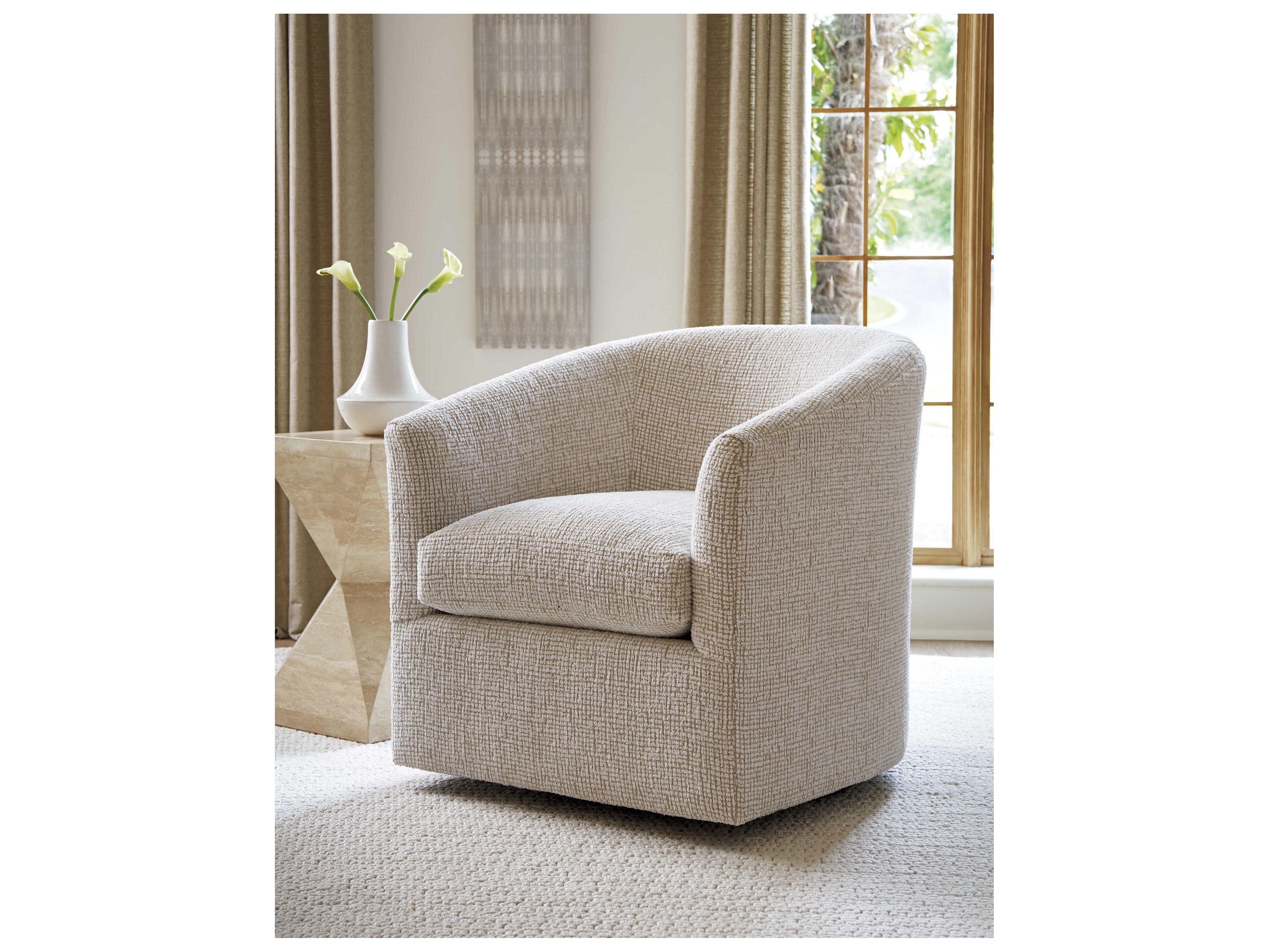 Tommy Bahama Sunset Key Candice Swivel Fabric Accent Chair