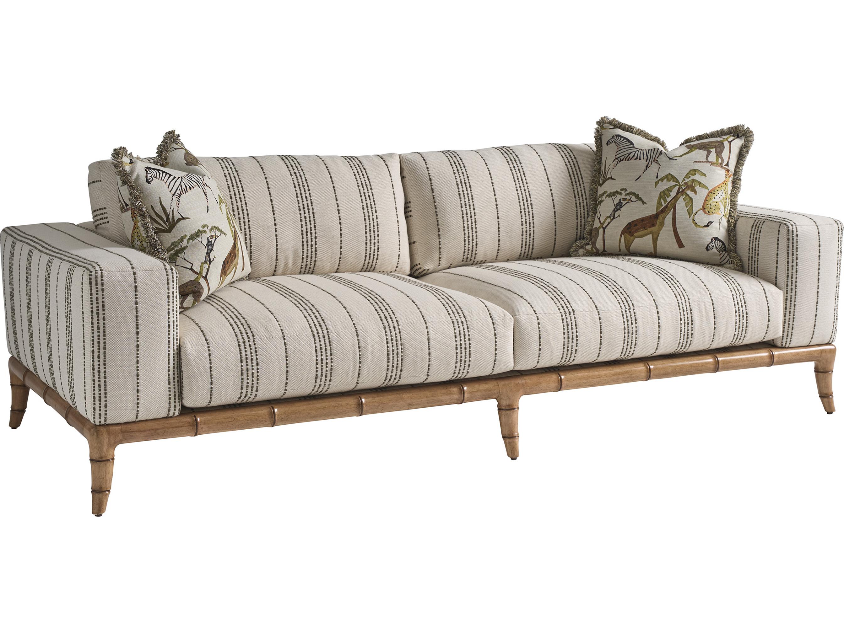 Tommy Bahama Key Biscayne Cream Upholstered Sofa