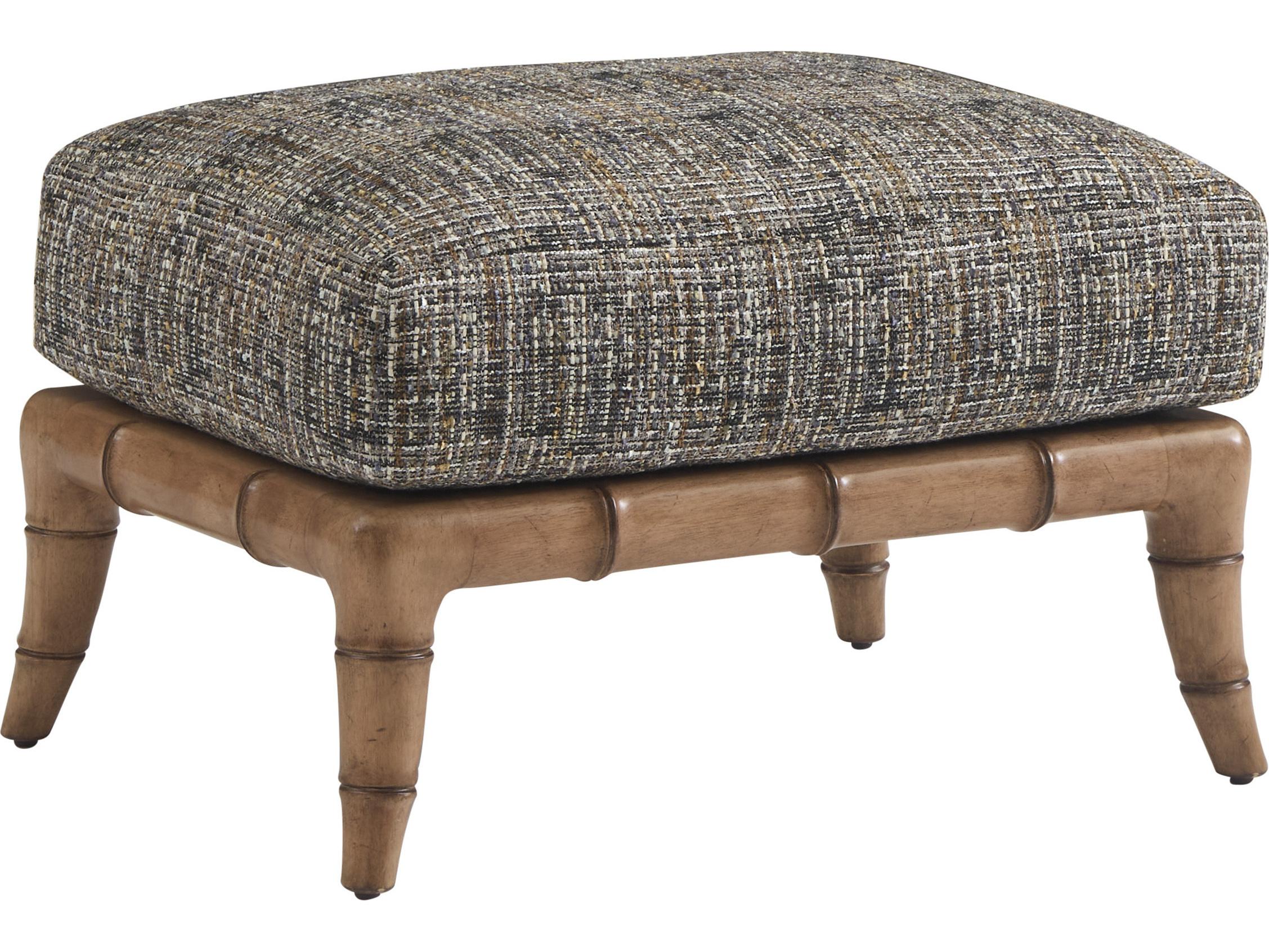 Tommy Bahama Key Biscayne Brown Upholstered Ottoman