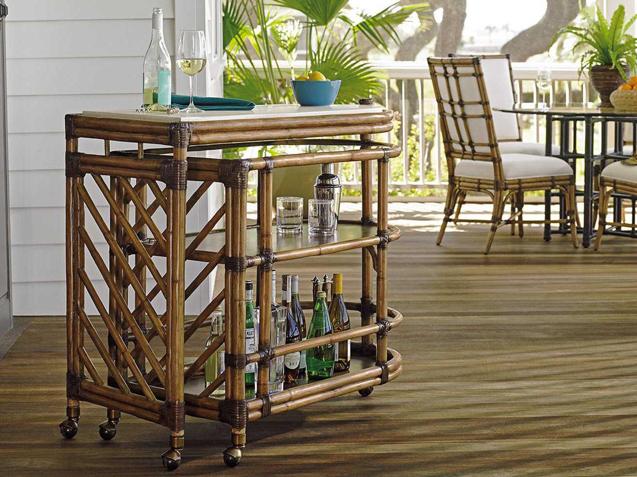 Tommy Bahama Twin Palms Cable Beach Bar Cart
