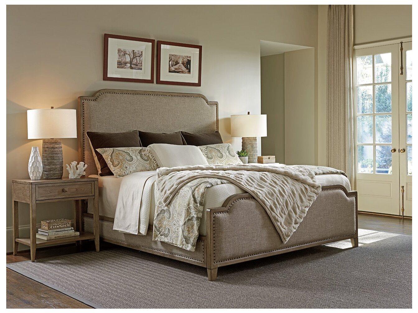 Tommy Bahama Cypress Point Stone Harbour Upholstered King Panel Bed