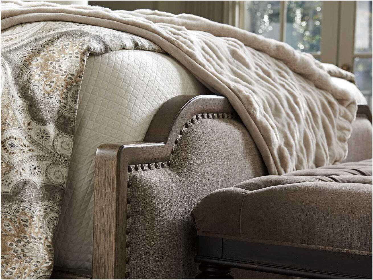 Tommy Bahama Cypress Point Stone Harbour Upholstered California King Panel Bed