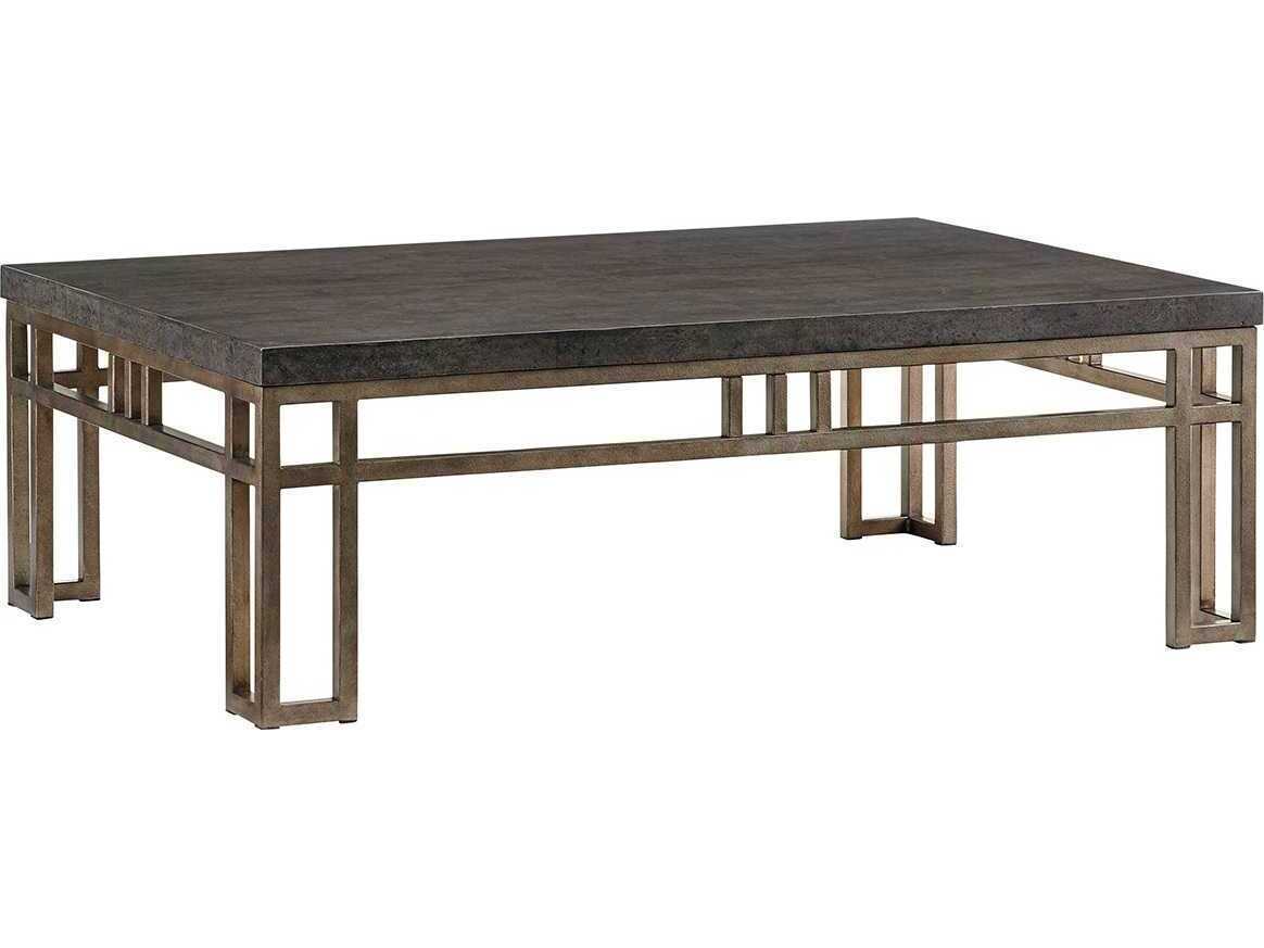Tommy Bahama Cypress Point Montera Travertine Rectangular Coffee Table