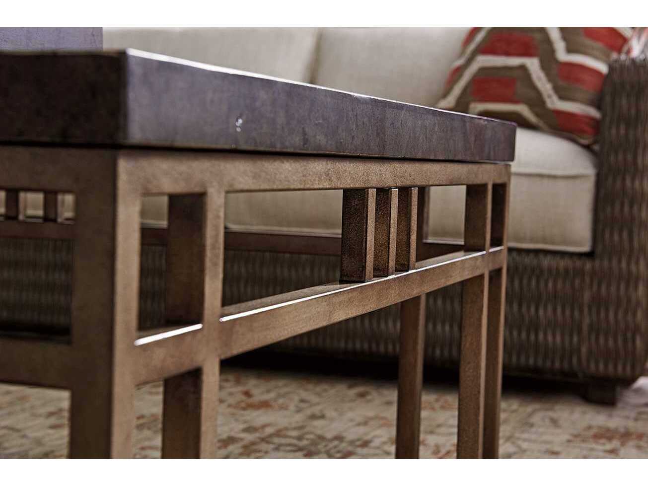 Tommy Bahama Cypress Point Montera Travertine Rectangular Coffee Table