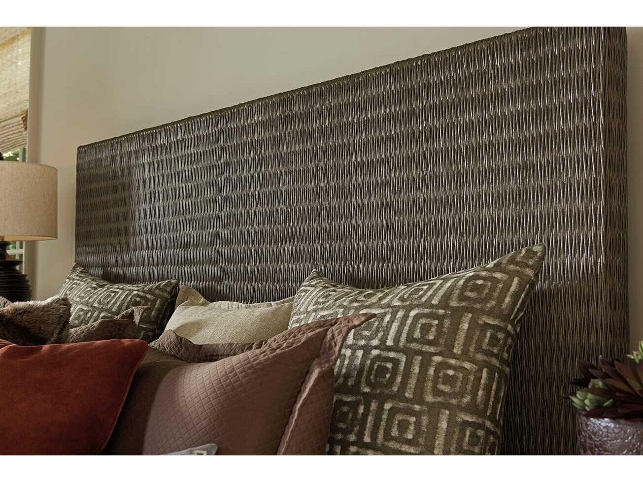 Tommy Bahama Cypress Point Driftwood Isle Woven Platform Queen Platform Bed