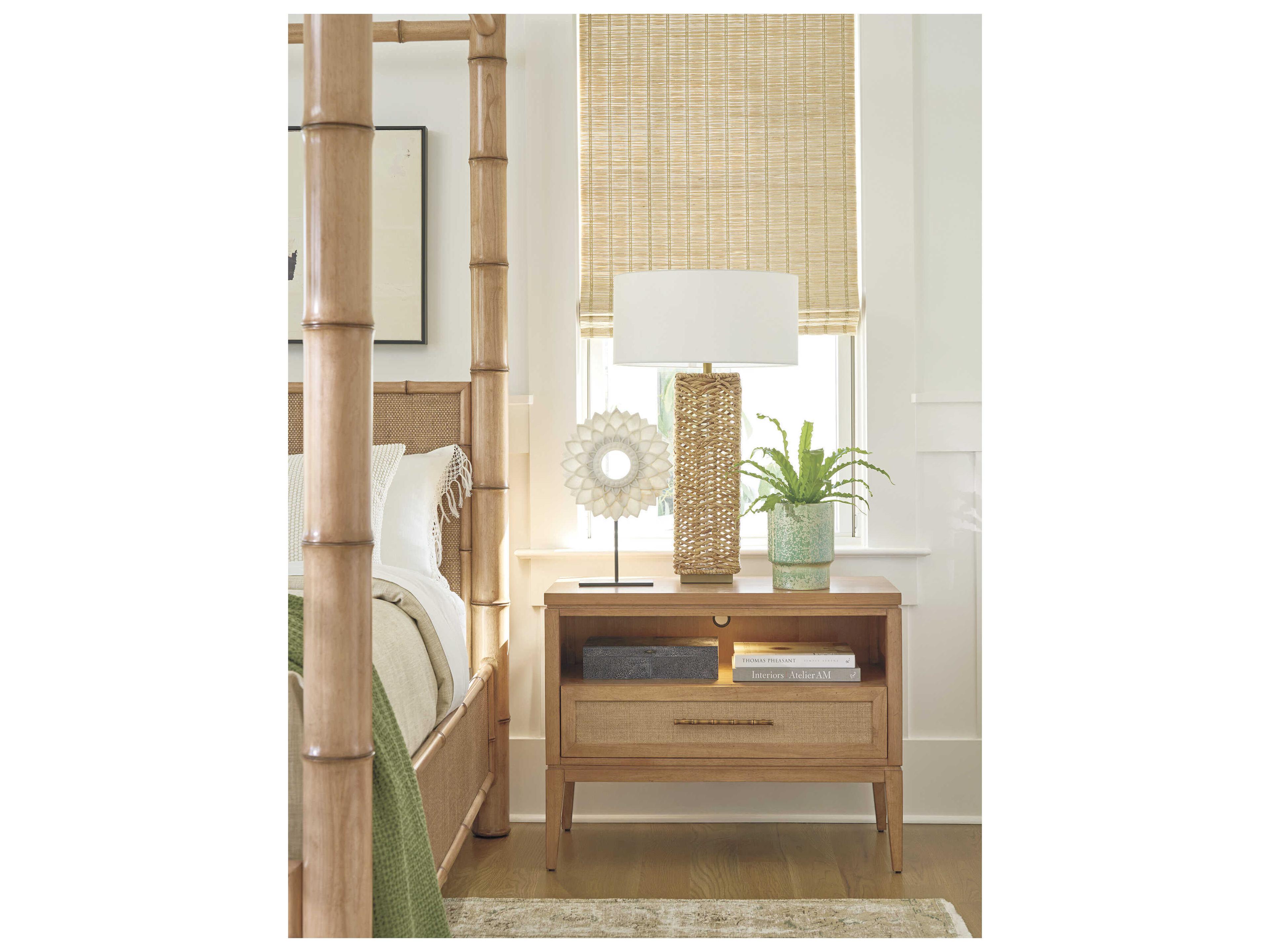 Tommy Bahama Key Biscayne 1-Drawer Brown Nightstand