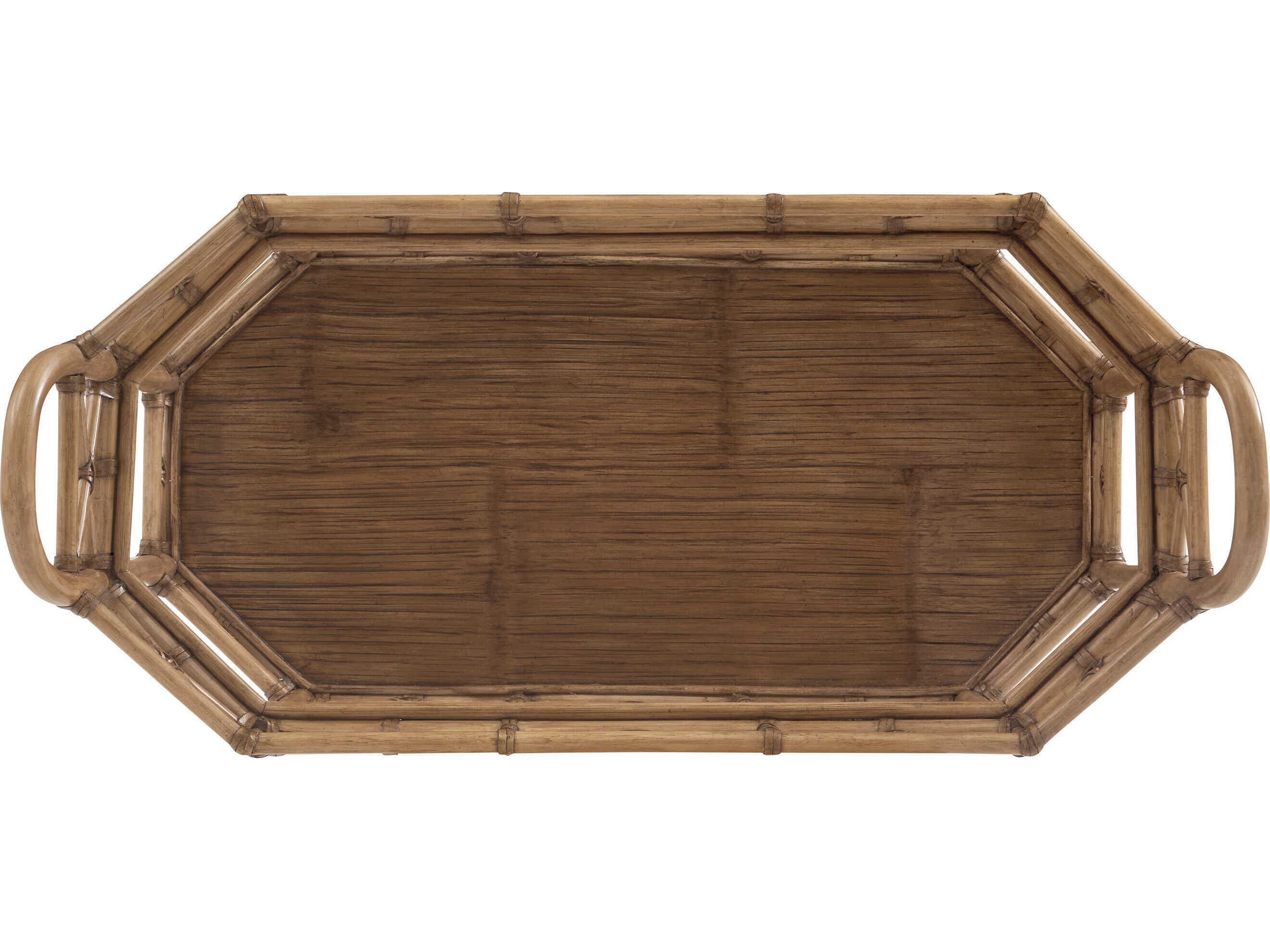 Tommy Bahama Key Biscayne Glass Brown Bar Cart