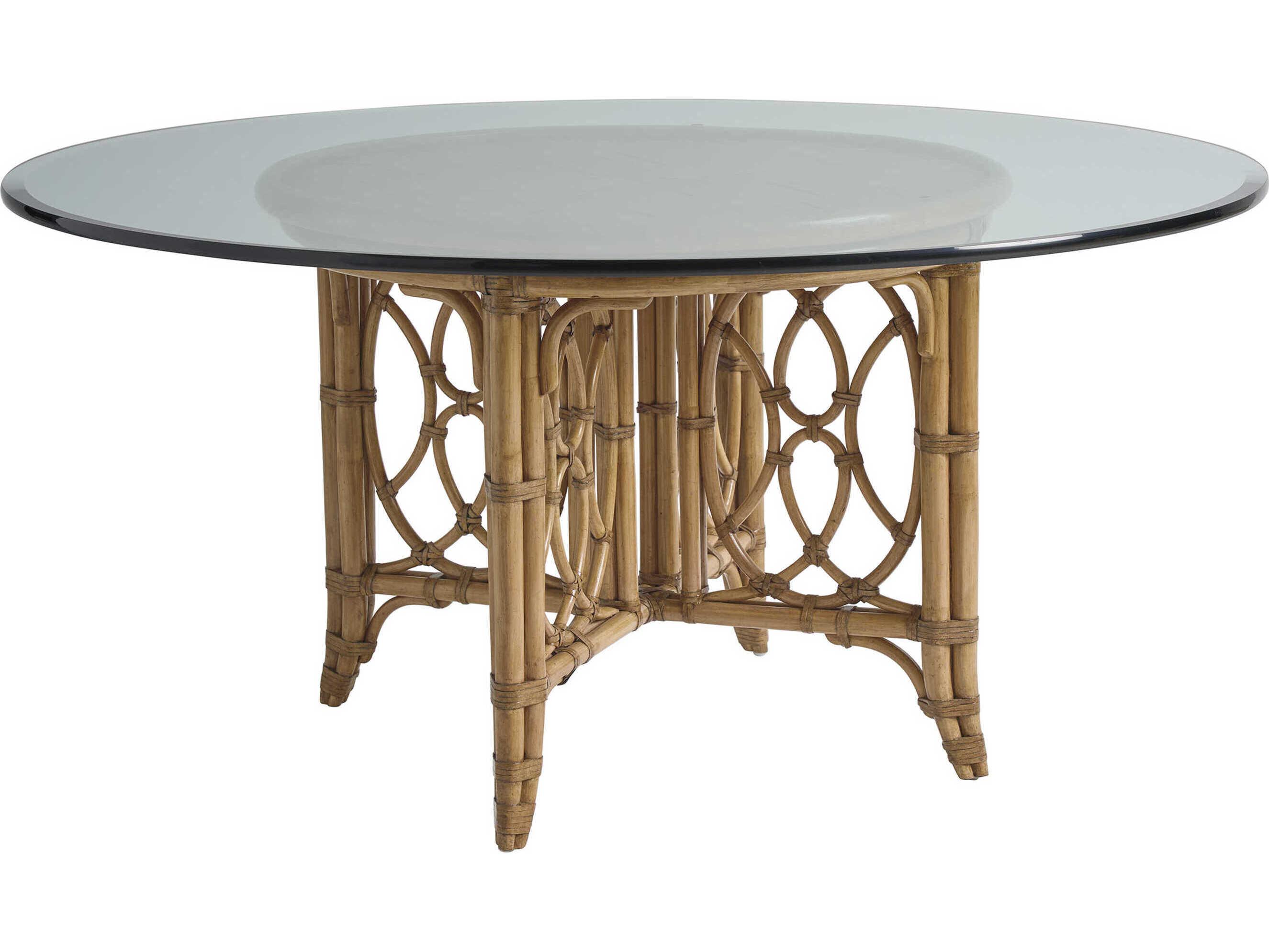 Tommy Bahama Key Biscayne Round Glass Dining Table