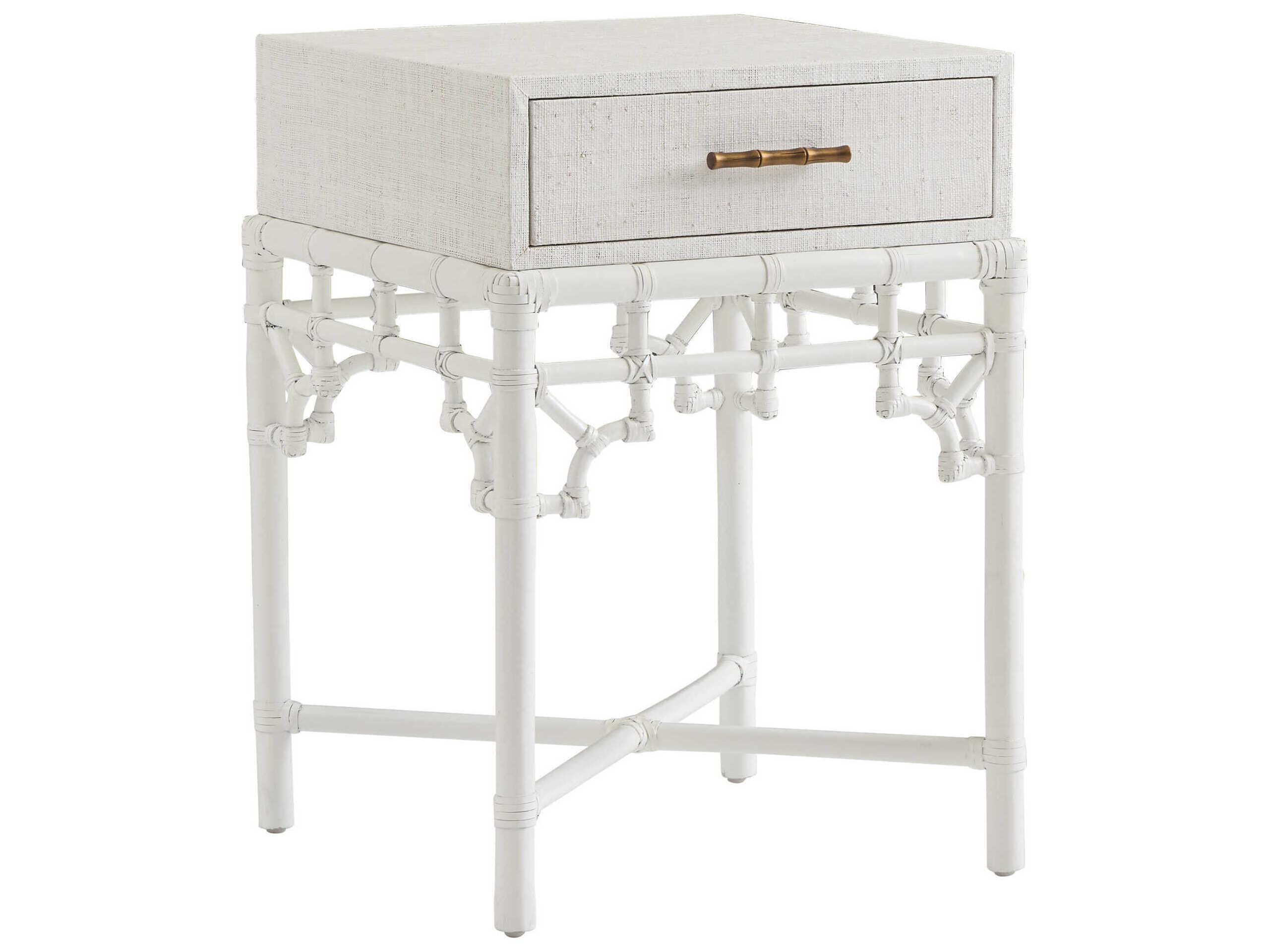Tommy Bahama Key Biscayne 1-Drawer White Nightstand
