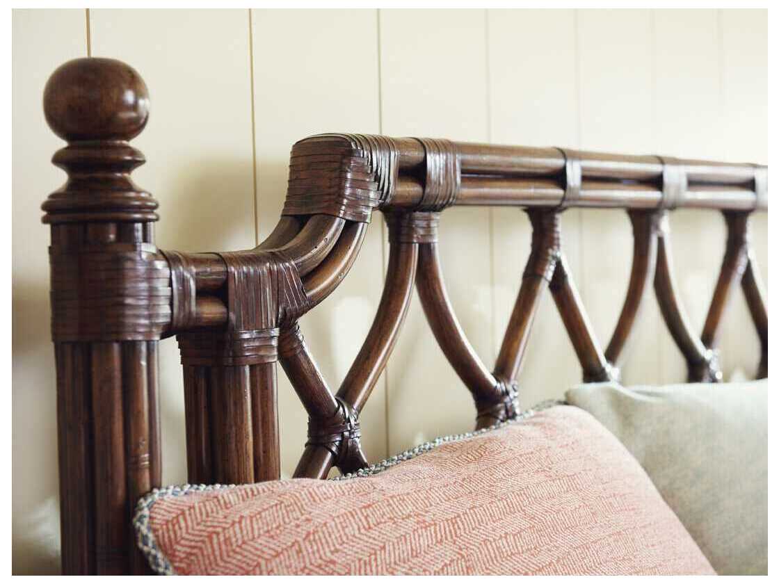 Tommy Bahama Bali Hai Island Breeze Rattan King Panel Bed