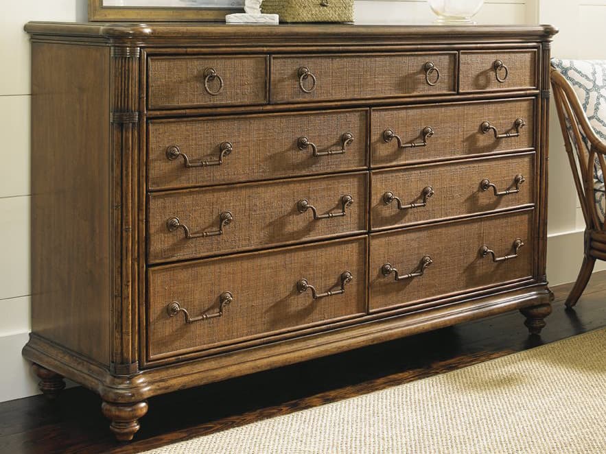 Tommy Bahama Bali Hai Costa Sera 9 - Drawer Triple Dresser