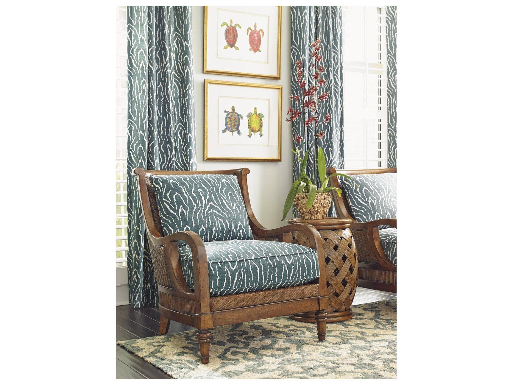 Tommy Bahama Bali Hai Hibiscus Round End Table