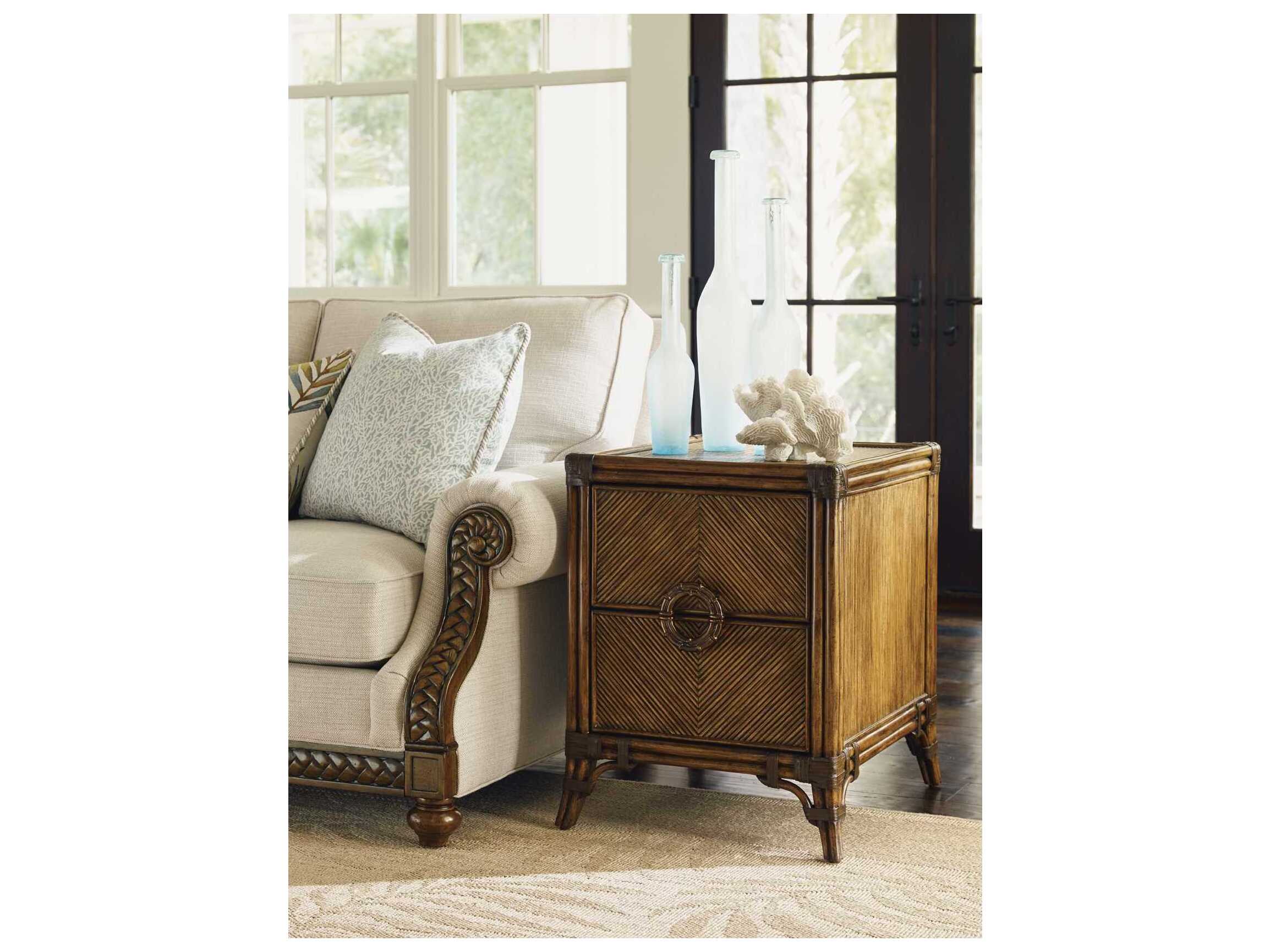 Tommy Bahama Bali Hai Bungalow Chairside 2 - Drawer Nightstand