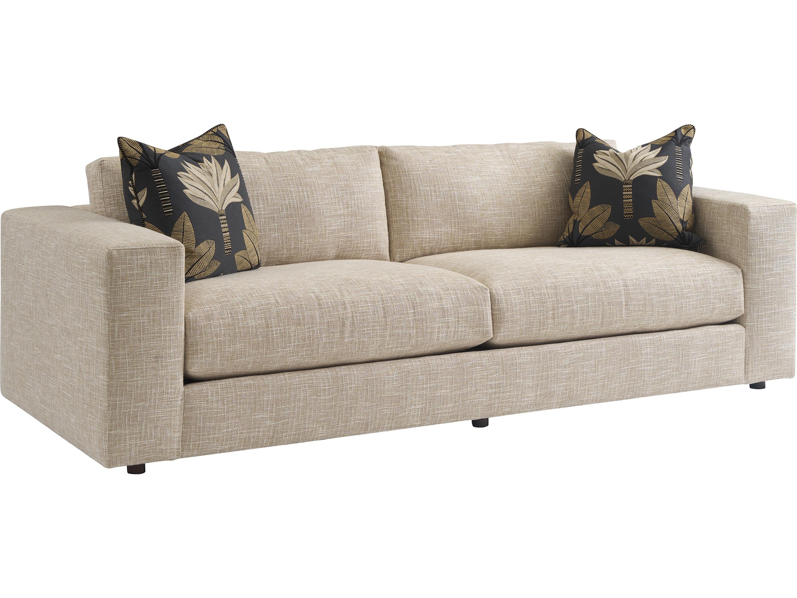 Tommy Bahama Key Biscayne Beige Upholstered Sofa