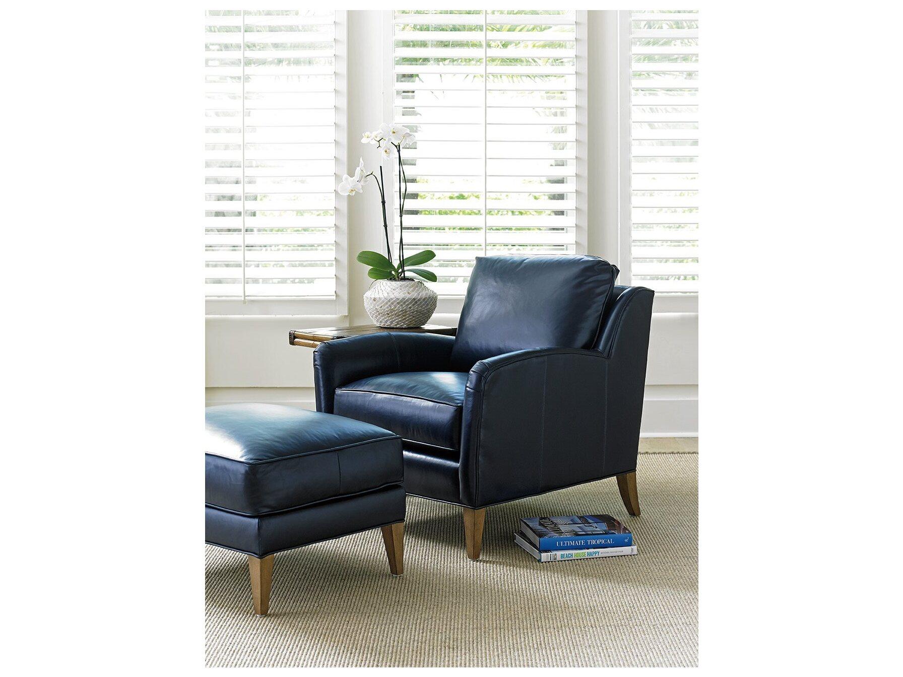 Tommy Bahama Twin Palms Coconut Grove Semi-Attached Top Ottoman