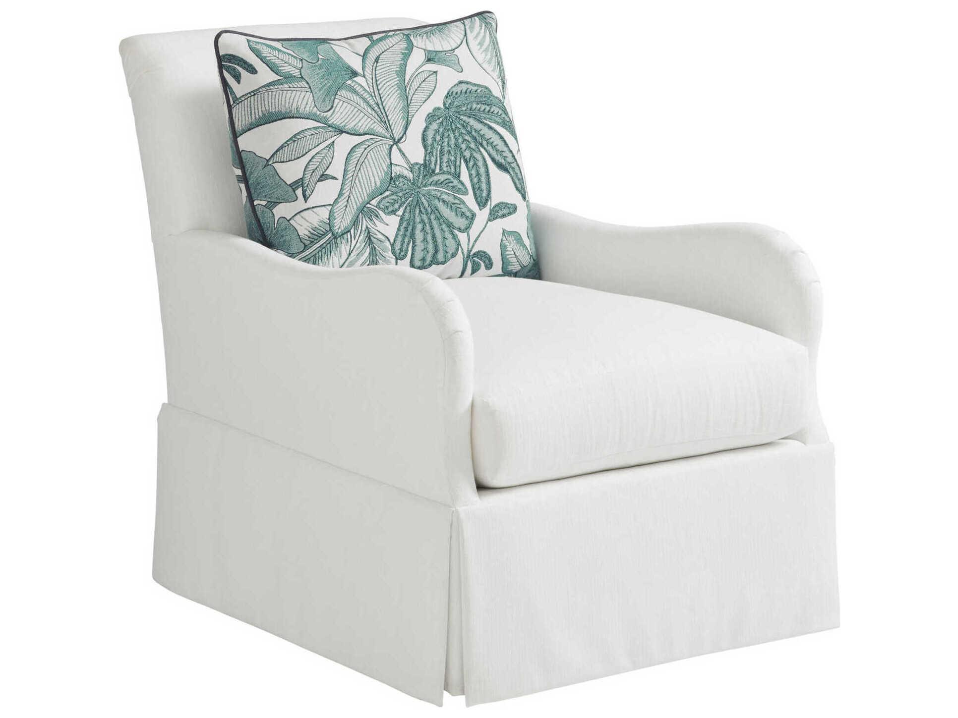 Tommy Bahama Ocean Breeze Palm Frond Swivel Accent Chair