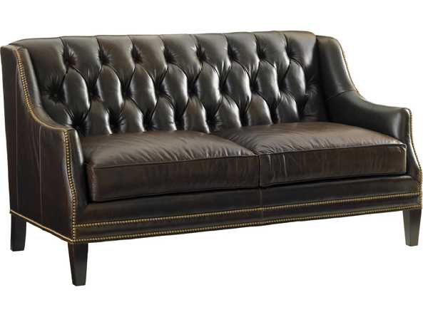 Tommy Bahama Kilimanjaro Umbria Leather Loveseat