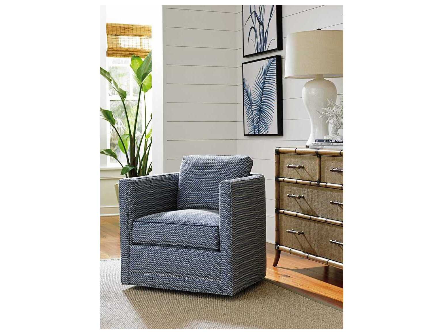 Tommy Bahama Twin Palms Chair and Cabinet Set