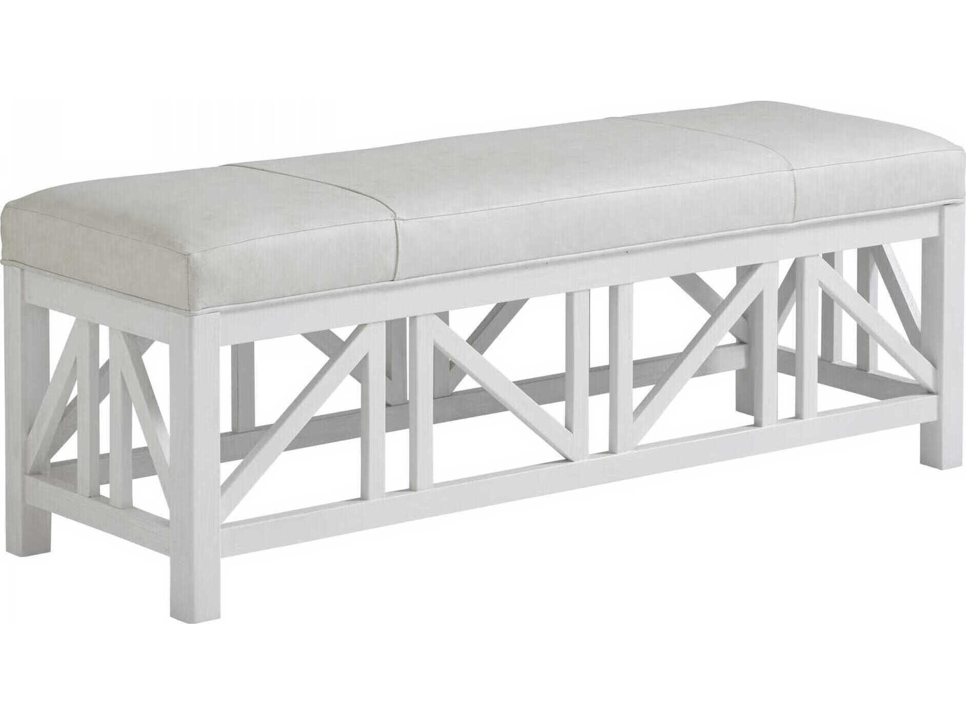 Tommy Bahama Ocean Breeze Birkdale Leather Accent Bench