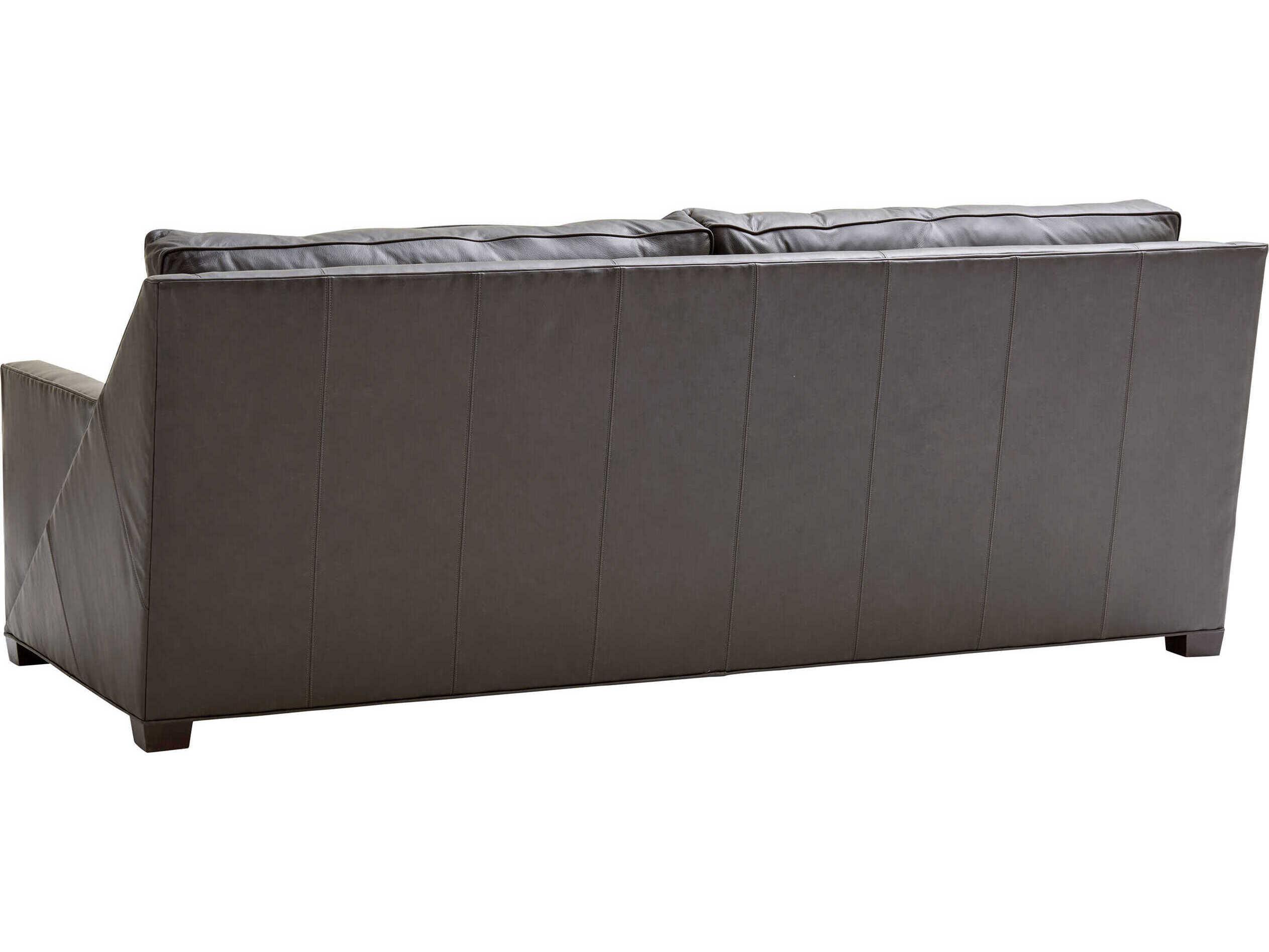 Tommy Bahama Palm Desert Brown Leather Sofa