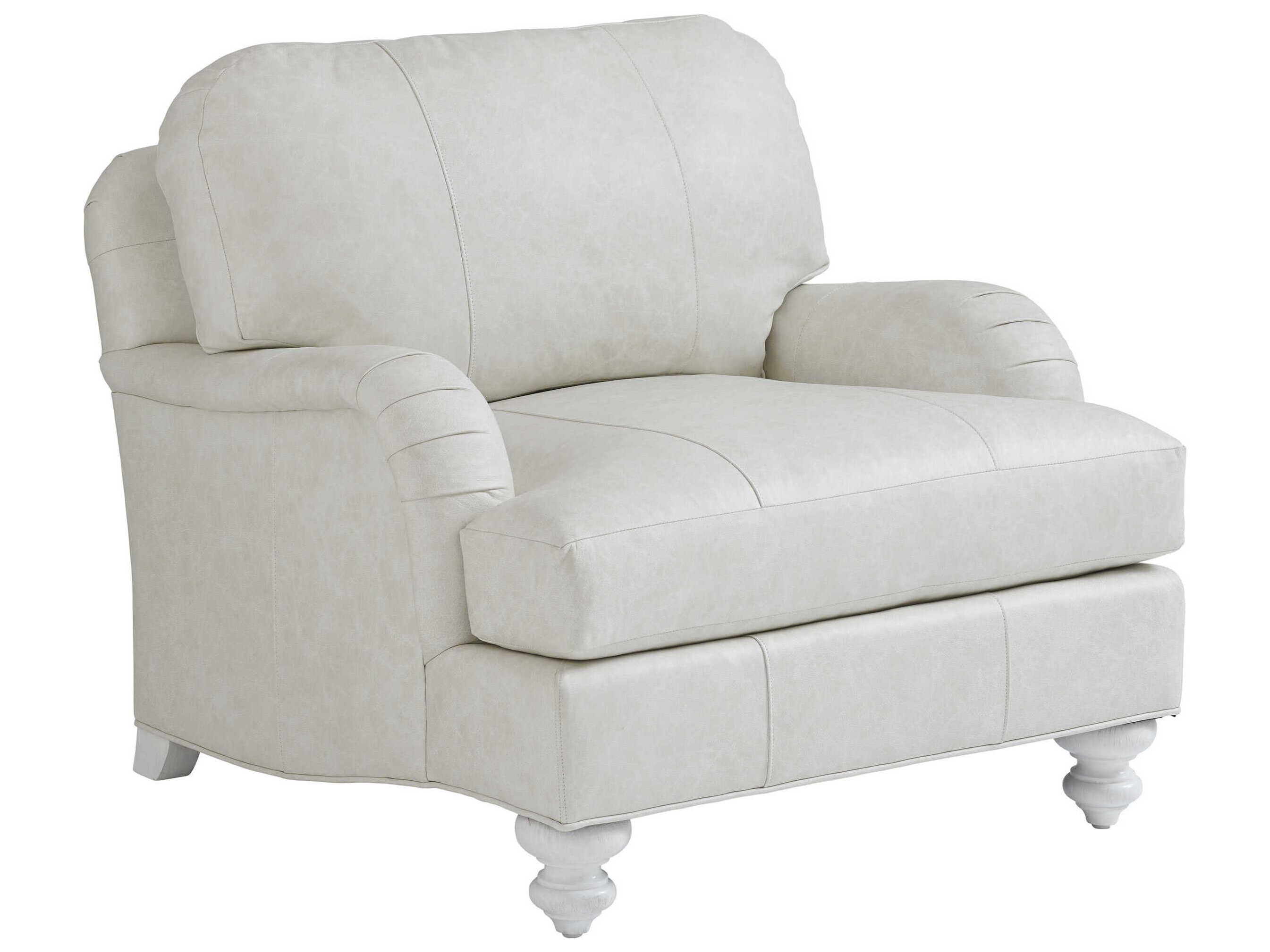 Tommy Bahama Ocean Breeze White Leather Accent Chair
