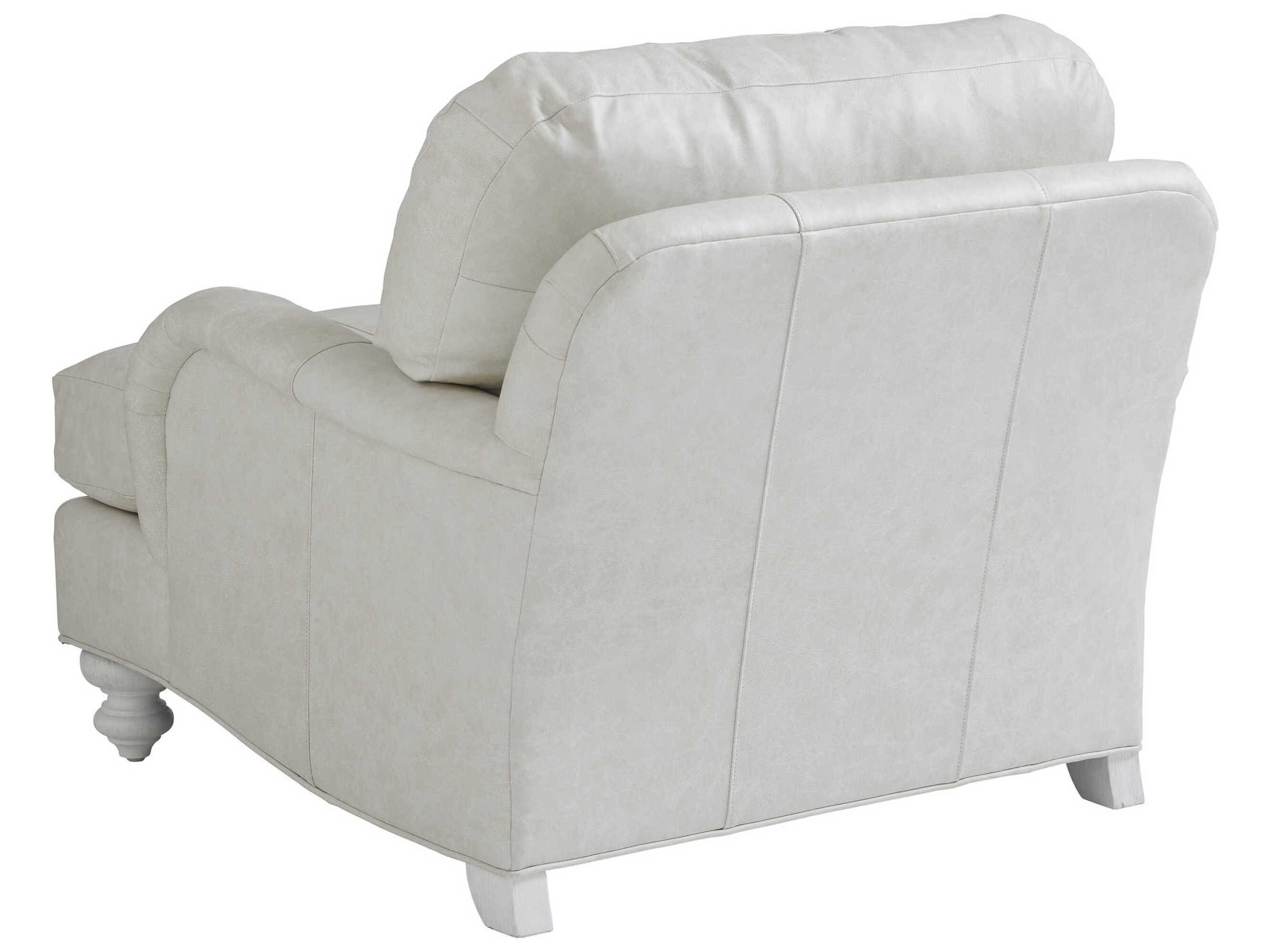 Tommy Bahama Ocean Breeze White Leather Accent Chair