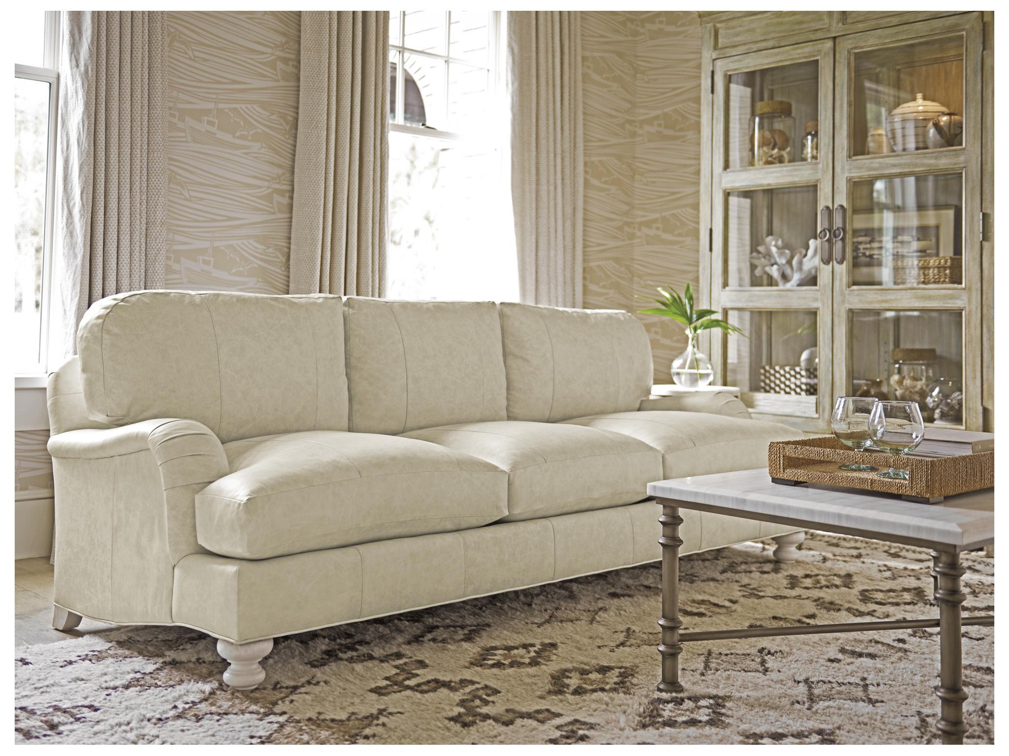 Tommy Bahama Ocean Breeze Gilmore Leather Sofa