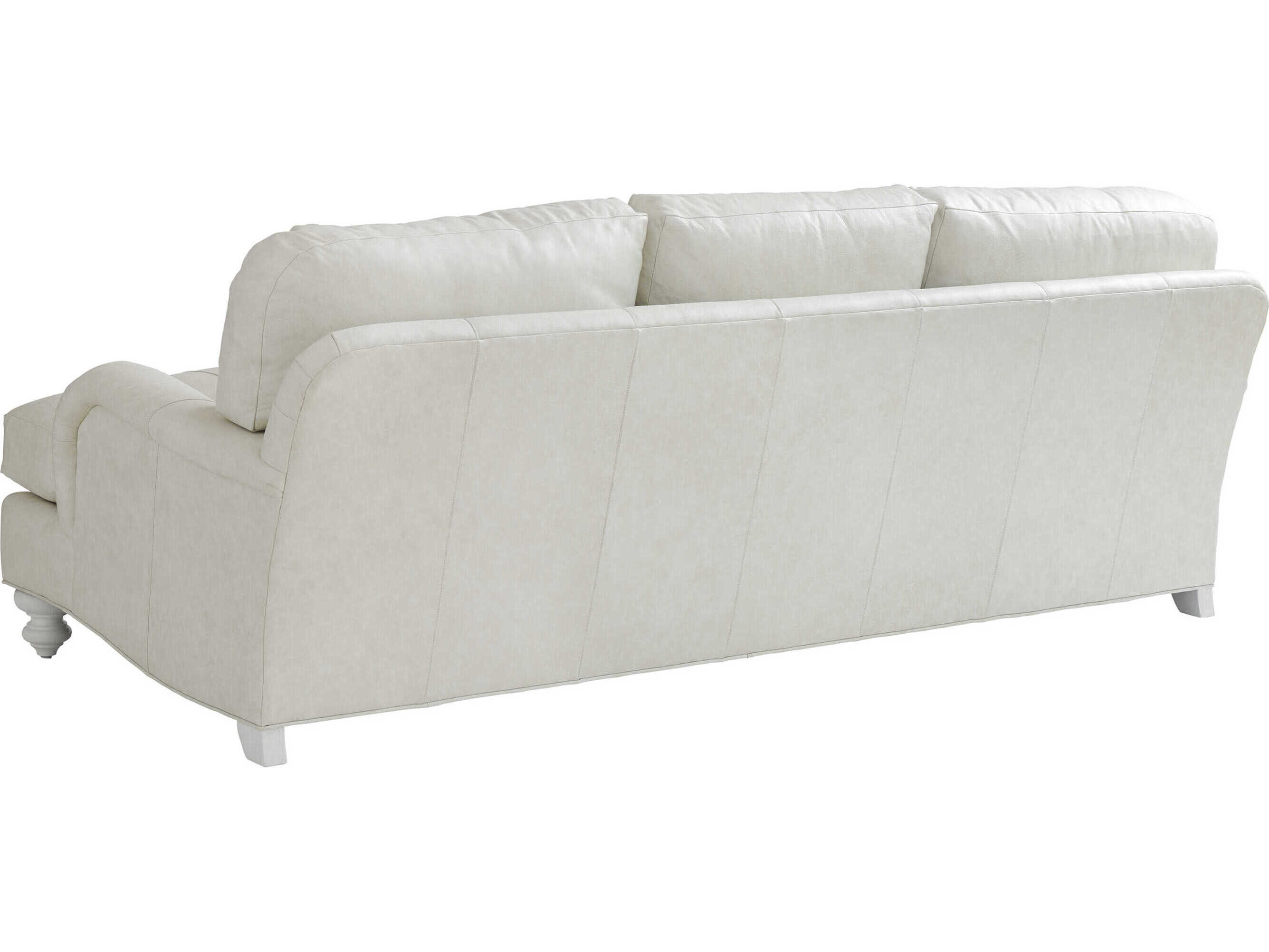 Tommy Bahama Ocean Breeze White Leather Sofa