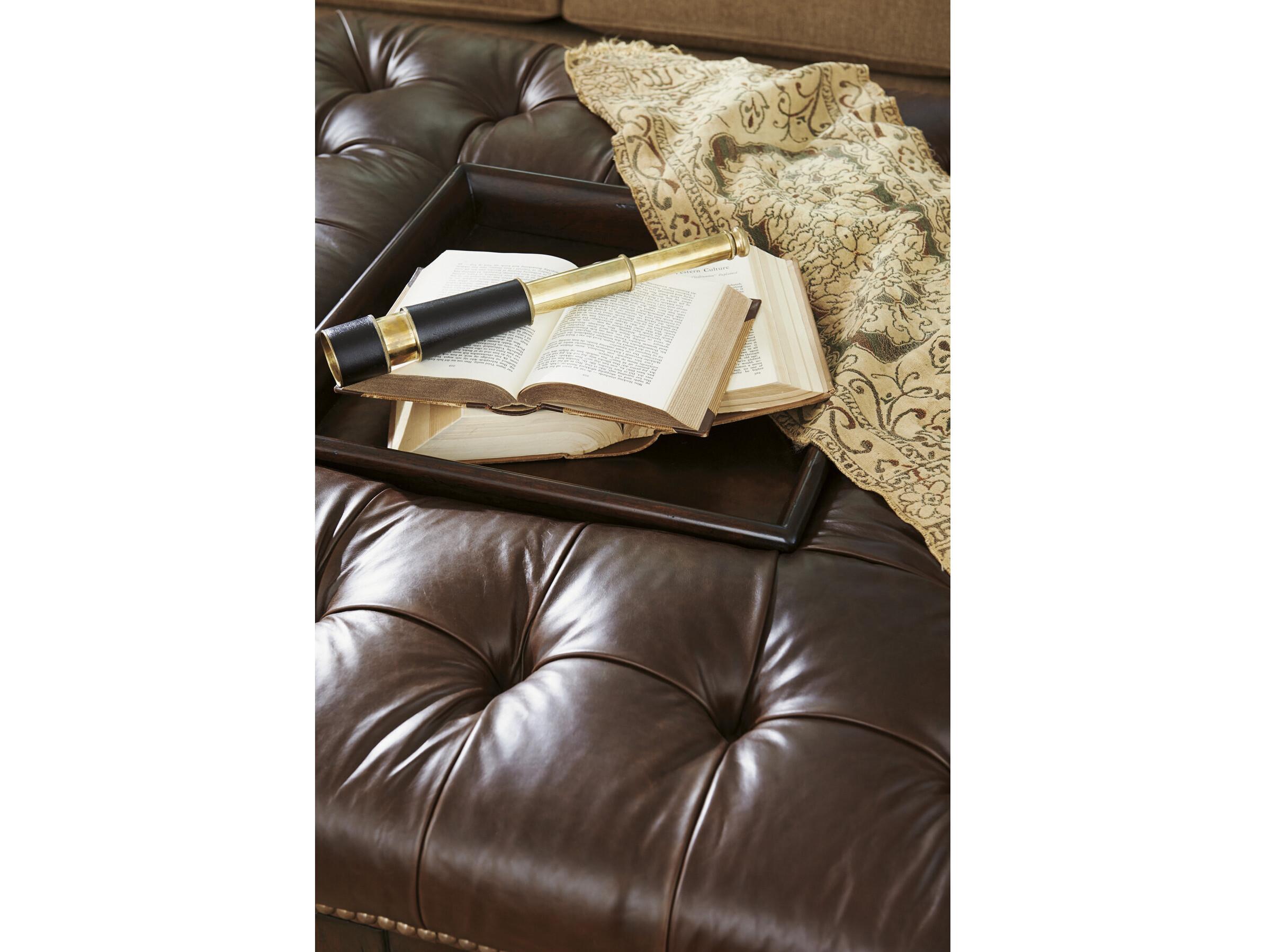 Tommy Bahama Upholstery Leather Ottoman