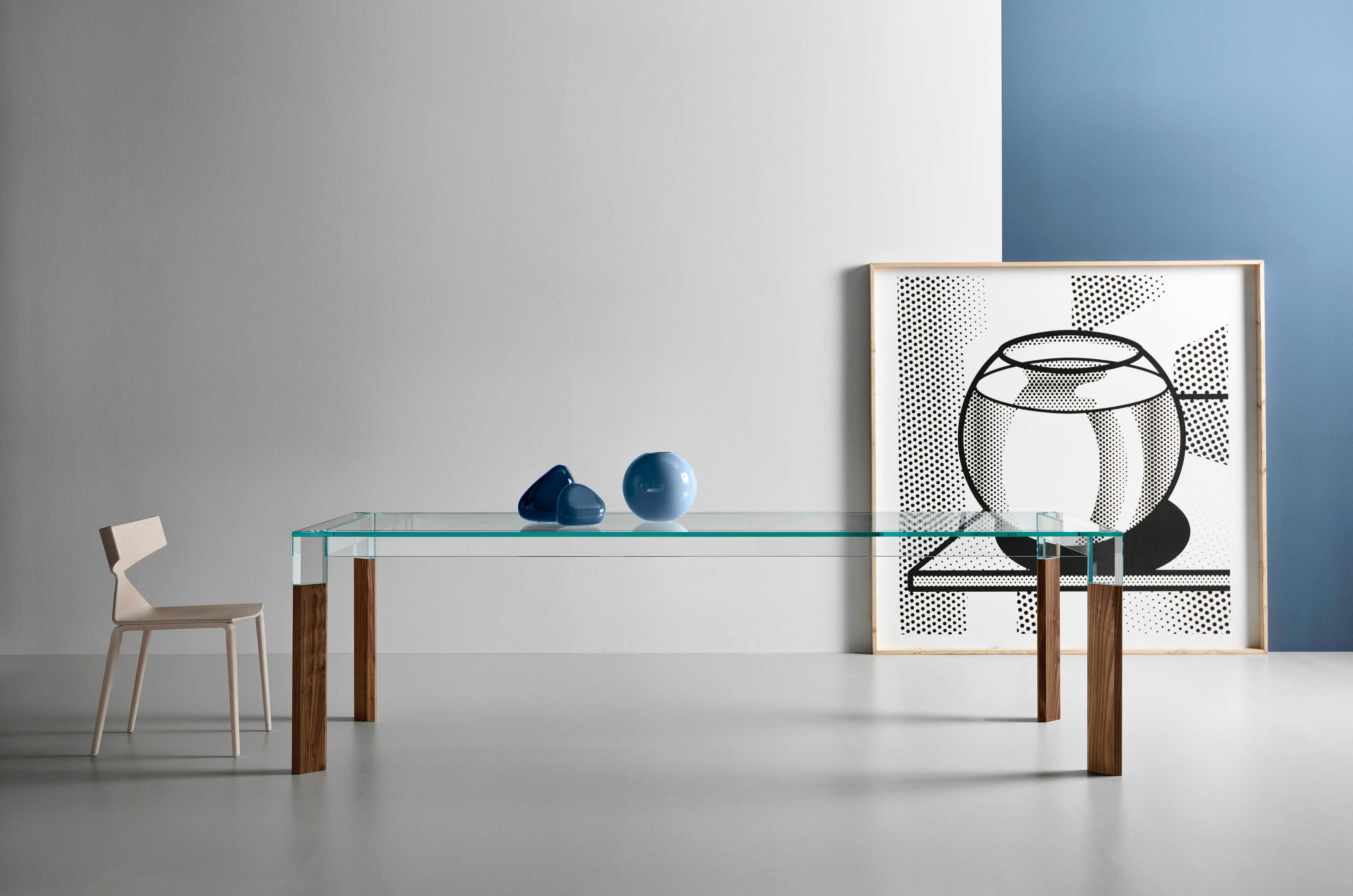 Tonelli Perseo Rectangular Glass Dining Table