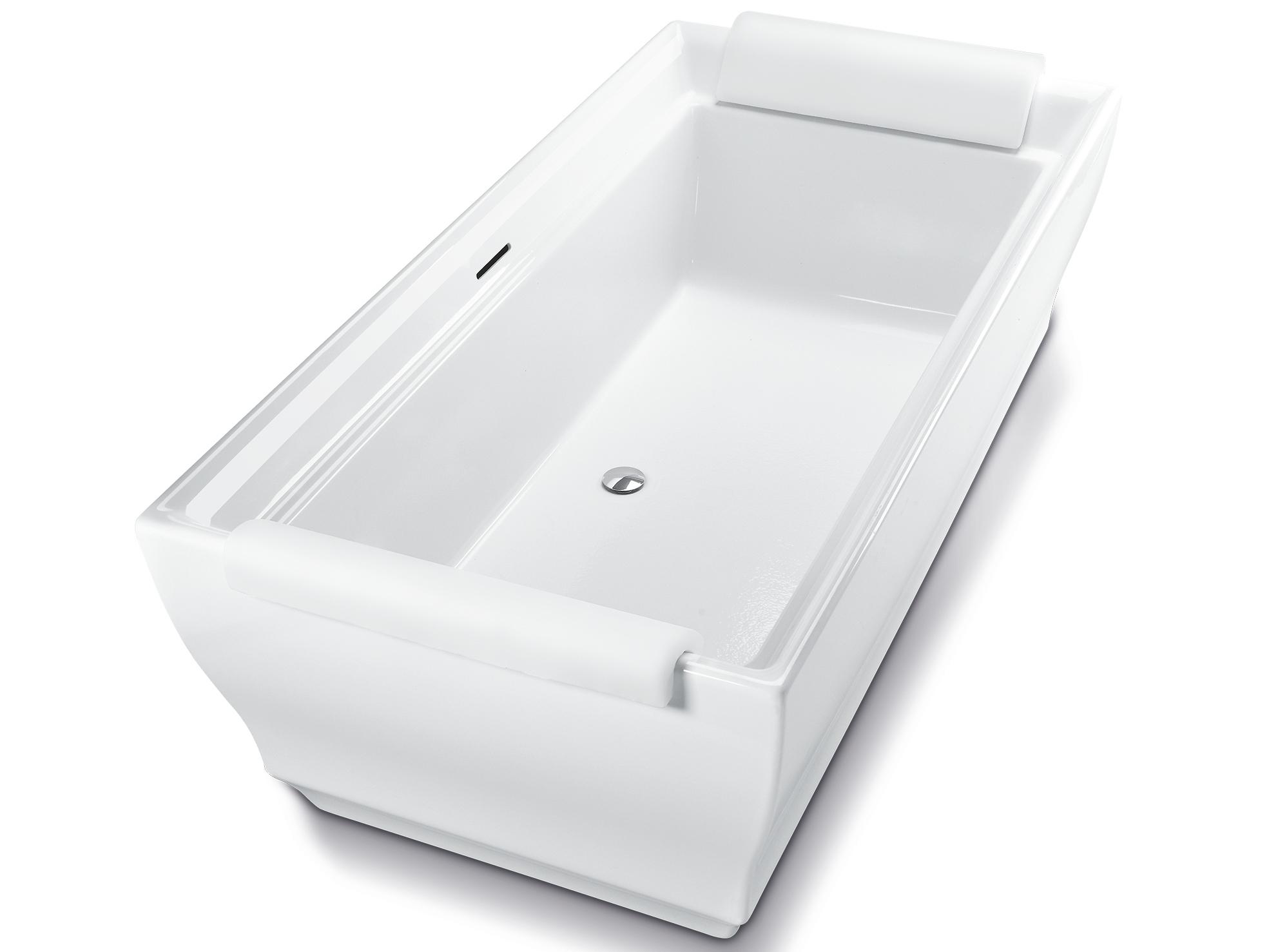 TOTO Aimes Acrylic Cotton White Freestanding Bathtub