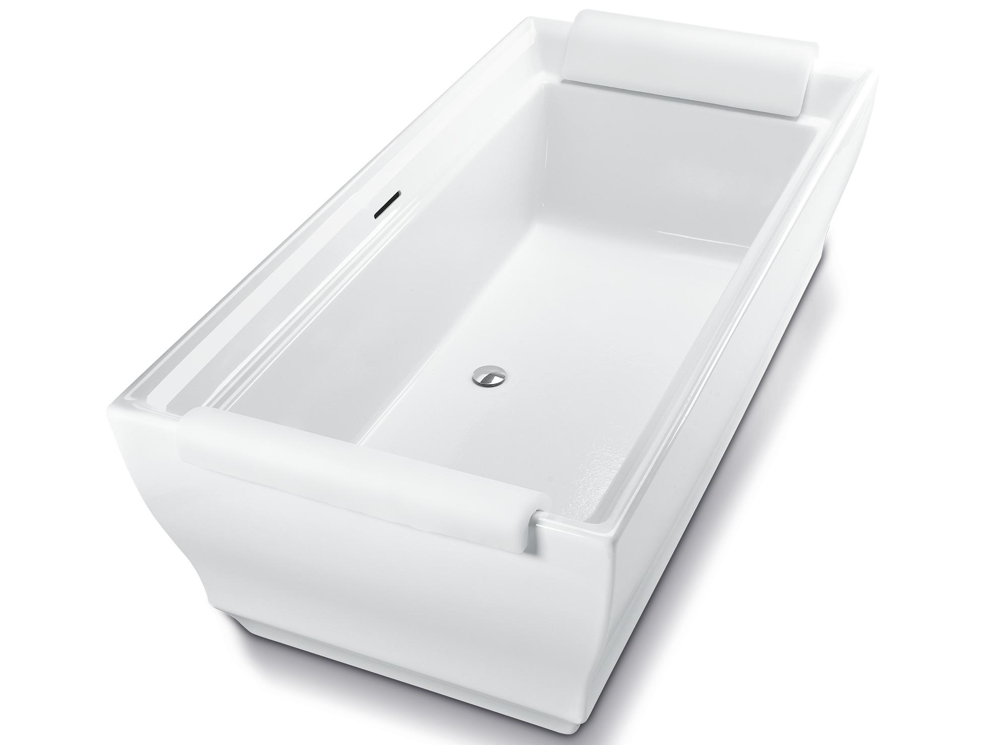 TOTO Aimes Acrylic Cotton White Freestanding Bathtub