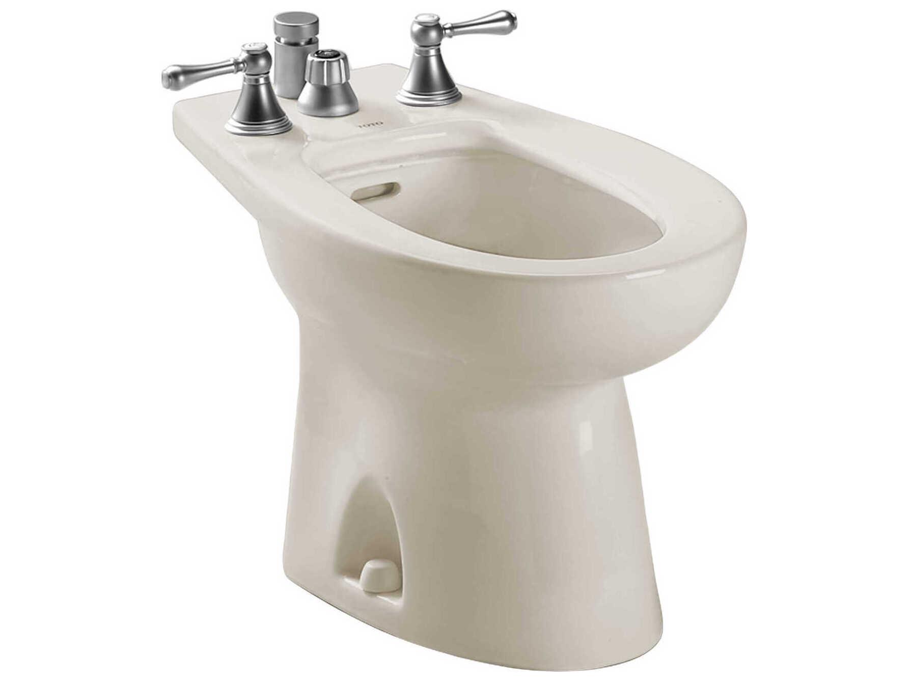 TOTO Piedmont Deck Mount Vertical Spray Flushing Rim Bidet